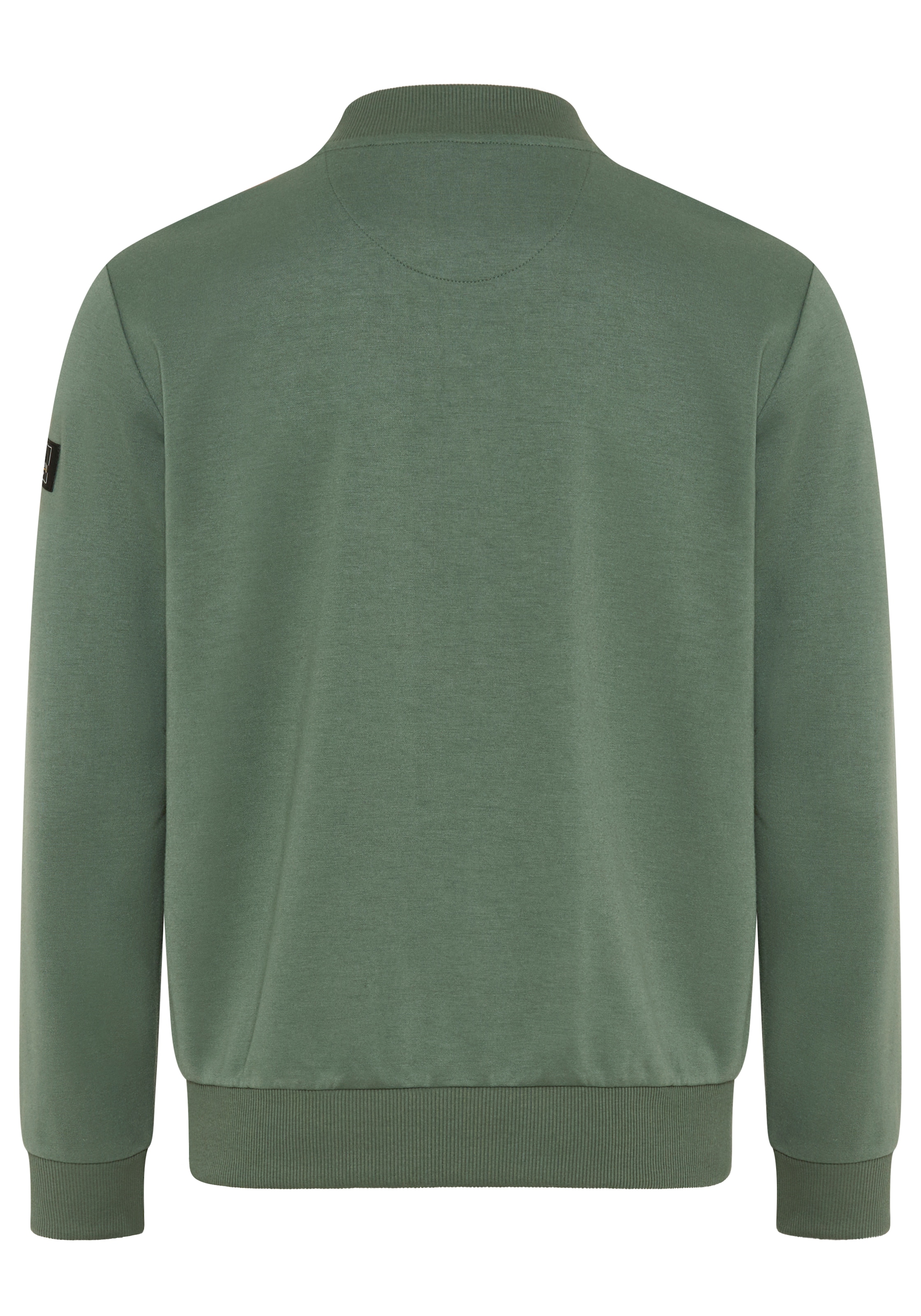 Bruno Banani Sweatjacke mit Stehkragen und Eingrifftaschen