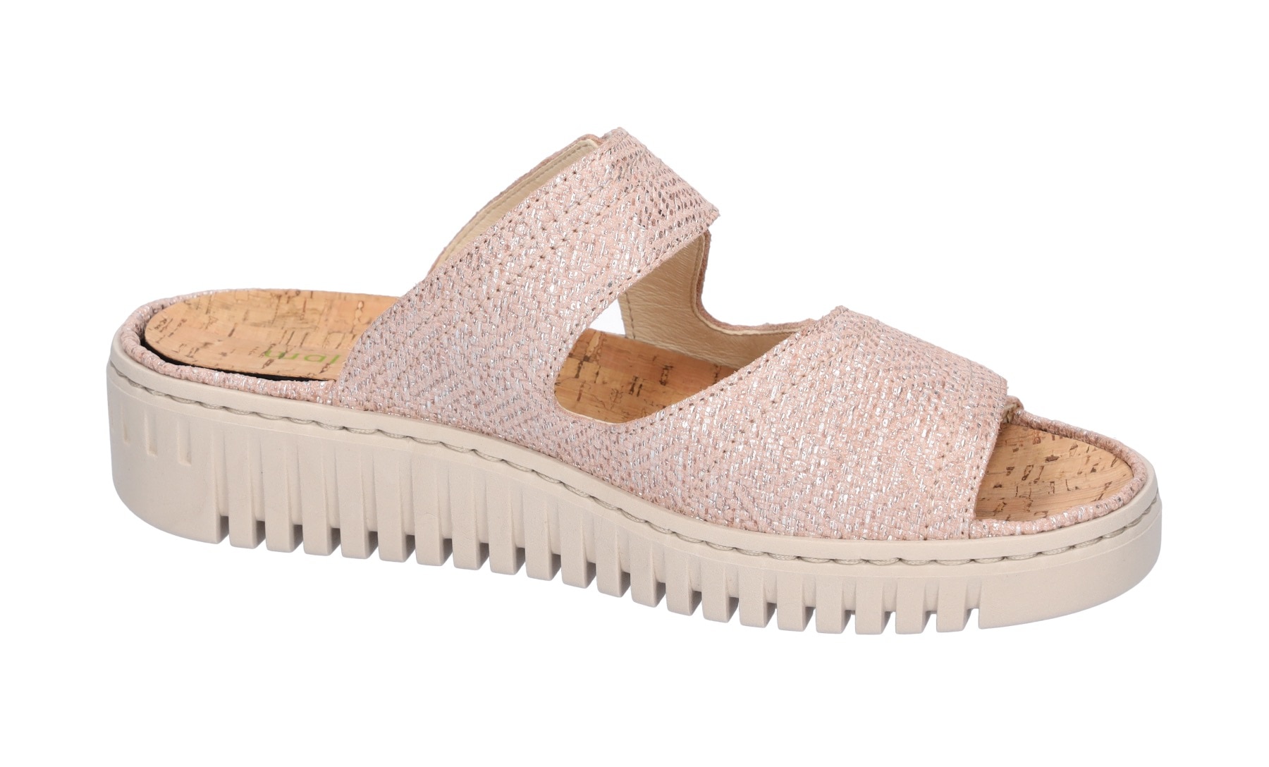 Waldläufer Pantolette »K-VALERIE«, Sommerschuh, Strandschuh, Hausschuh mit Klettverschlüssen, K-Weite