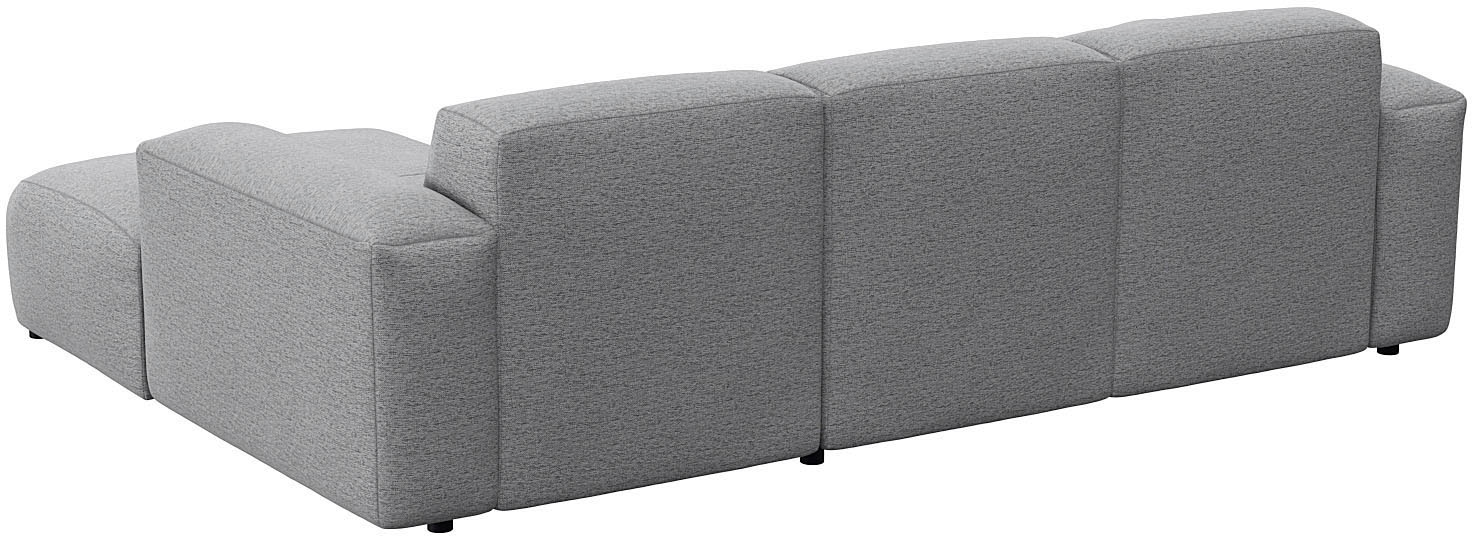 FLEXLUX Ecksofa »Lucera Chaislongue rechts oder links, L-Form, bequem«, modern & anschmiegsam, Kaltschaum, Stahl-Wellenunterfederung