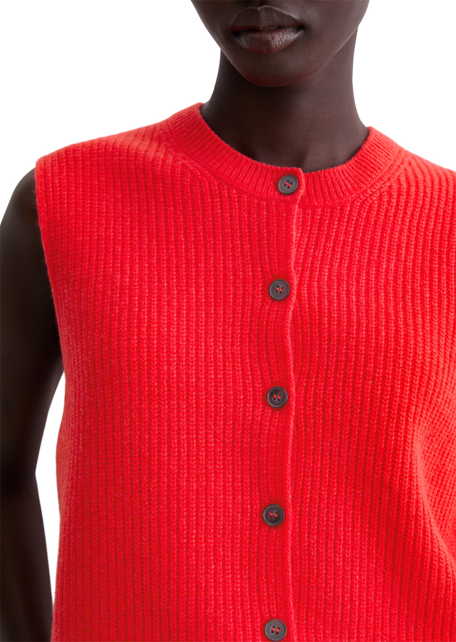 Marc O'Polo Strickweste slim fit, aus weichem Wolle-Mix