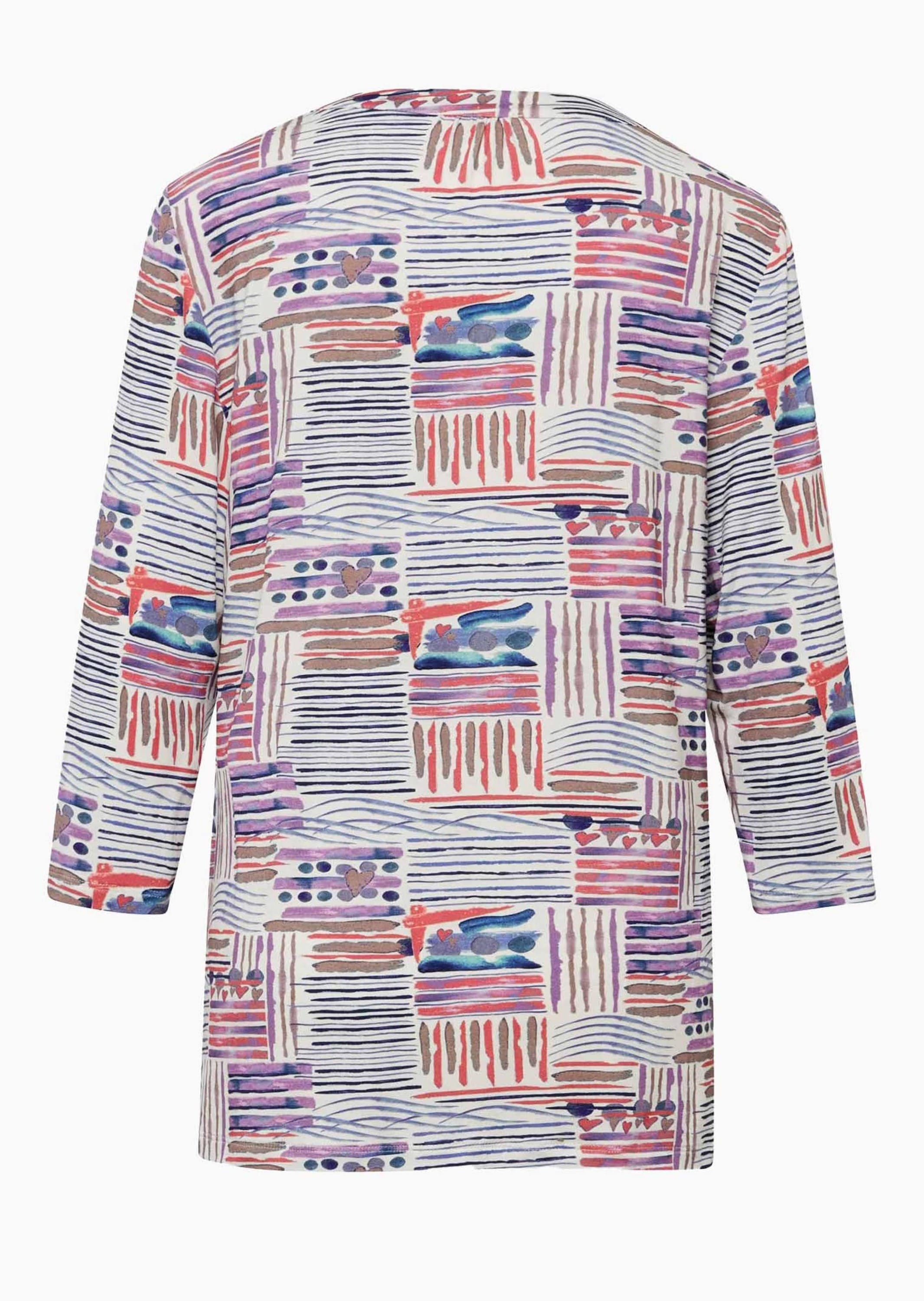 GOLDNER Print-Shirt »Tunika-Druckshirt mit Stehkragen«