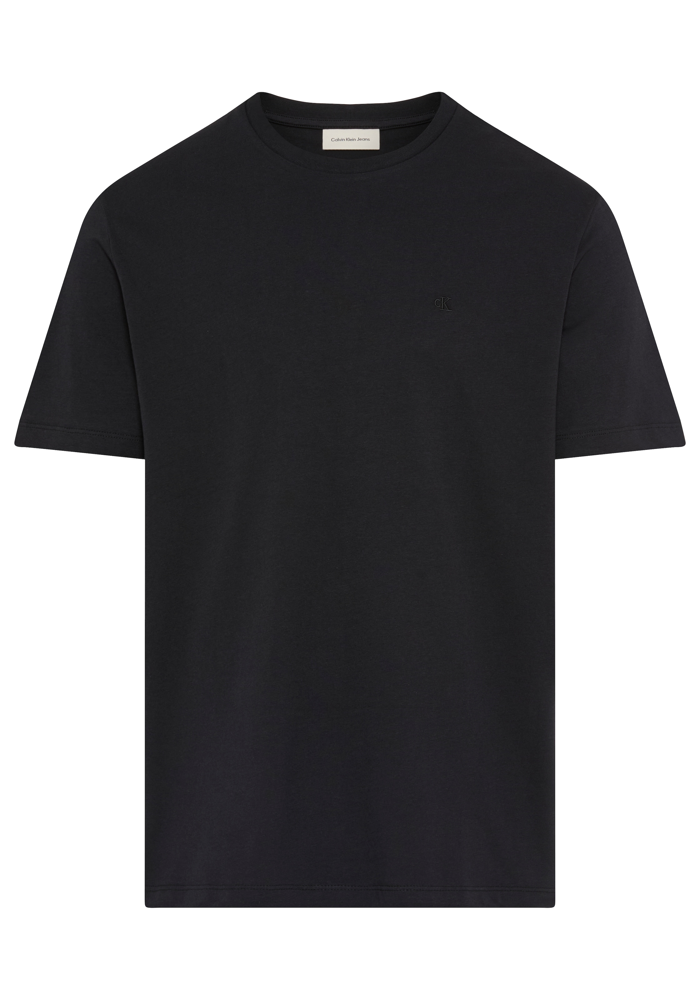 Calvin Klein Jeans T-Shirt »SS SMOOTH CTTN SOLID CREWNK TEE« mit Logo