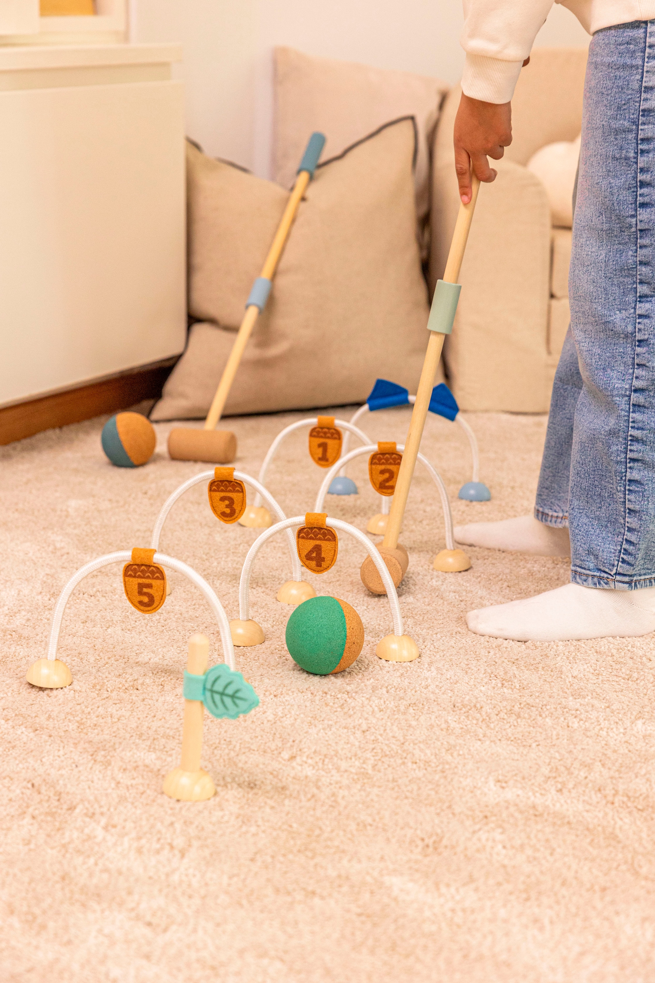 KORKO Spiel »Krocket-Set, Mini Mallets​«, Made in Europe