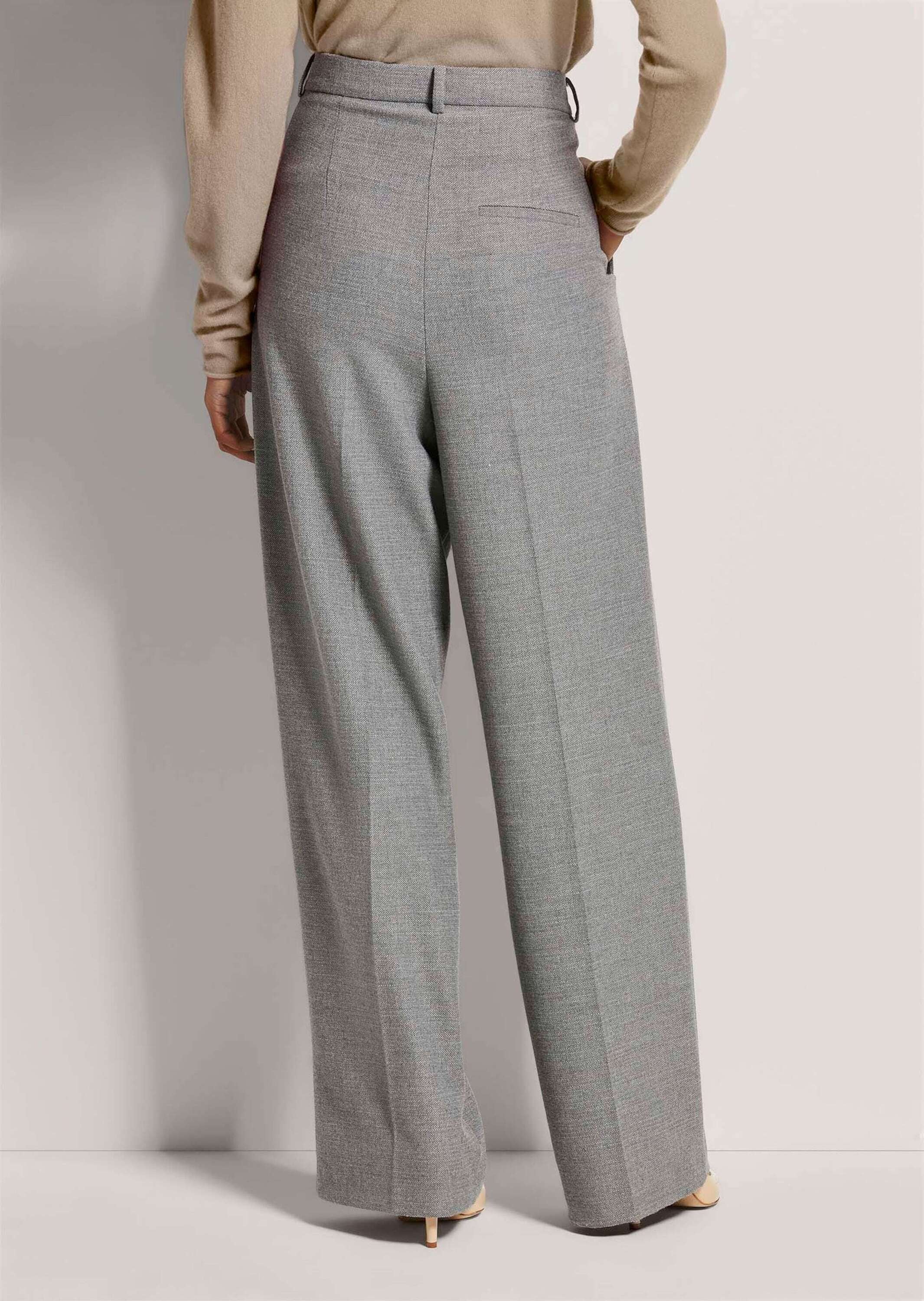 MADELEINE Bundfaltenhose »Hose Weite Bundfaltenhose mit Bügelfalten«