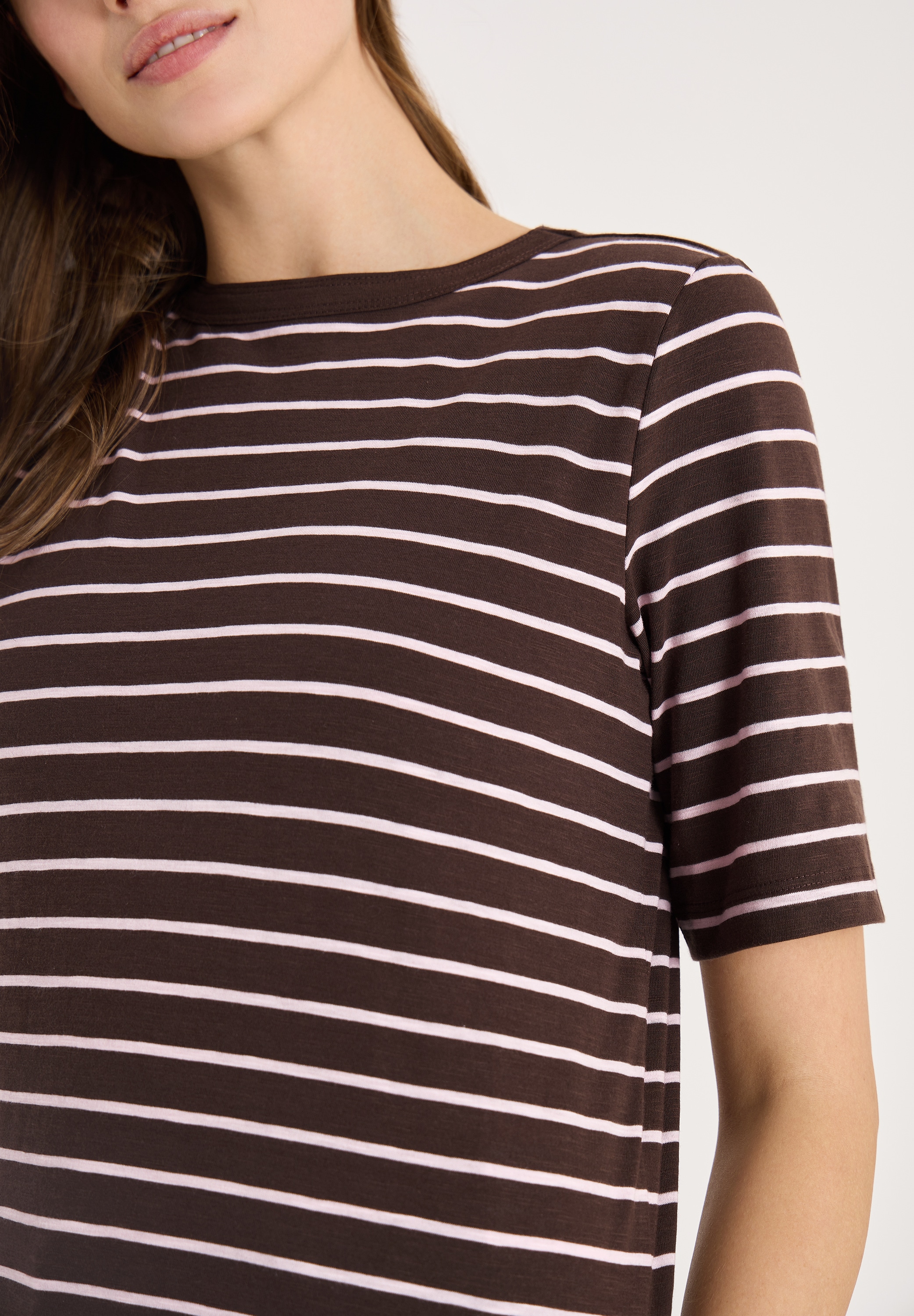 Cecil Rundhalsshirt Sommershirt im Streifen-Look