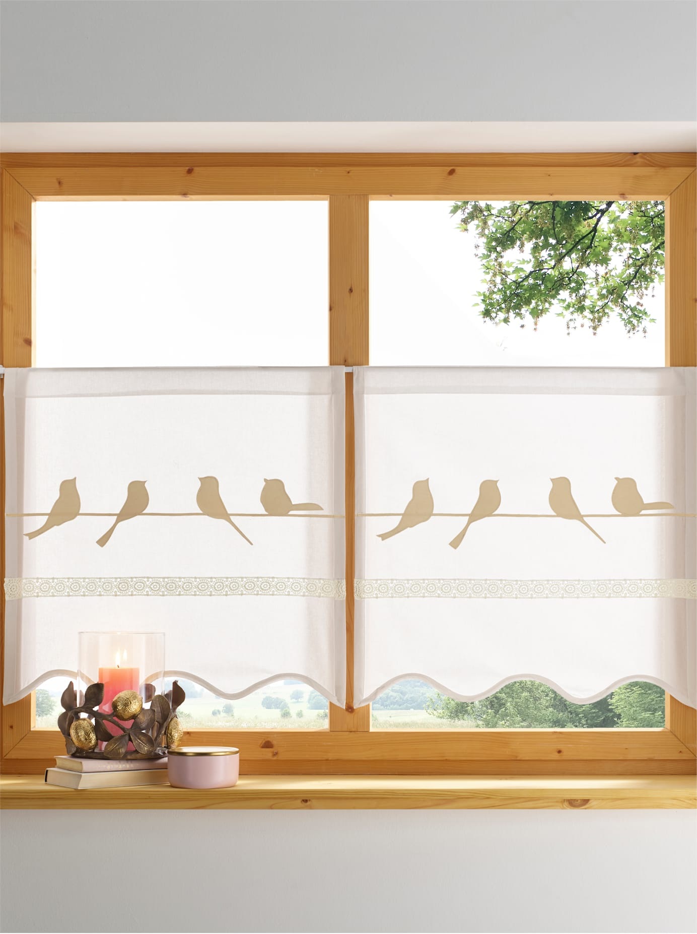 heine home Querbehang Stangendurchzug 1 Stk. tlg.