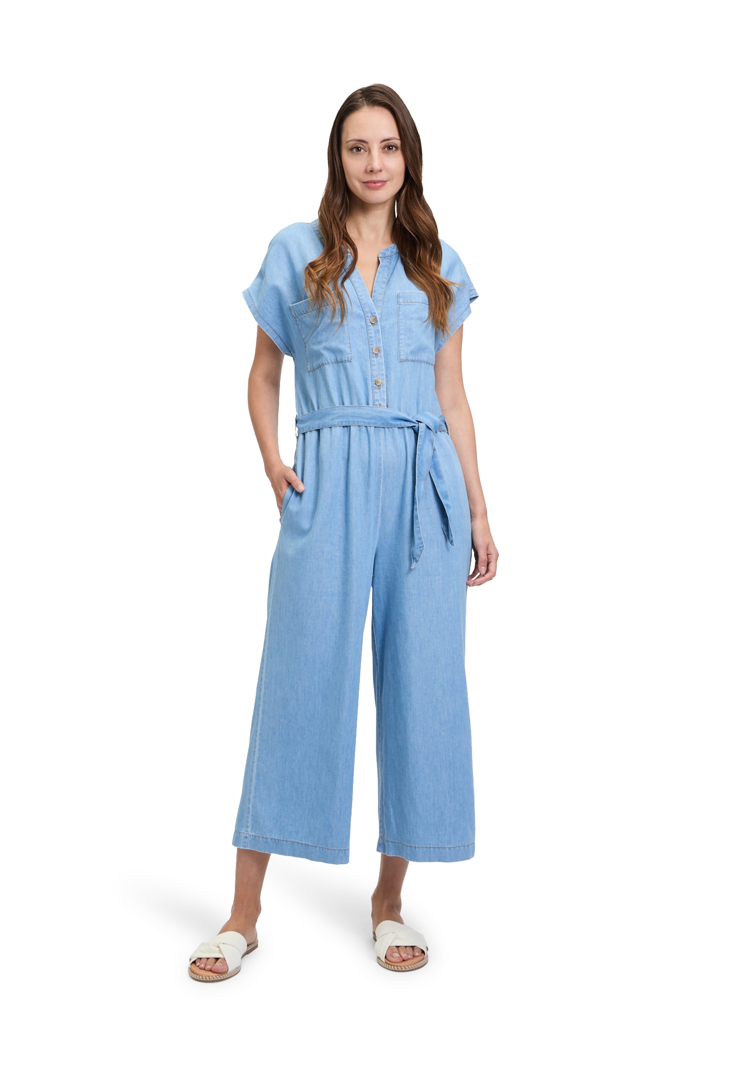 Betty&Co Jumpsuit »Jumpsuit mit aufgesetzten Taschen«
