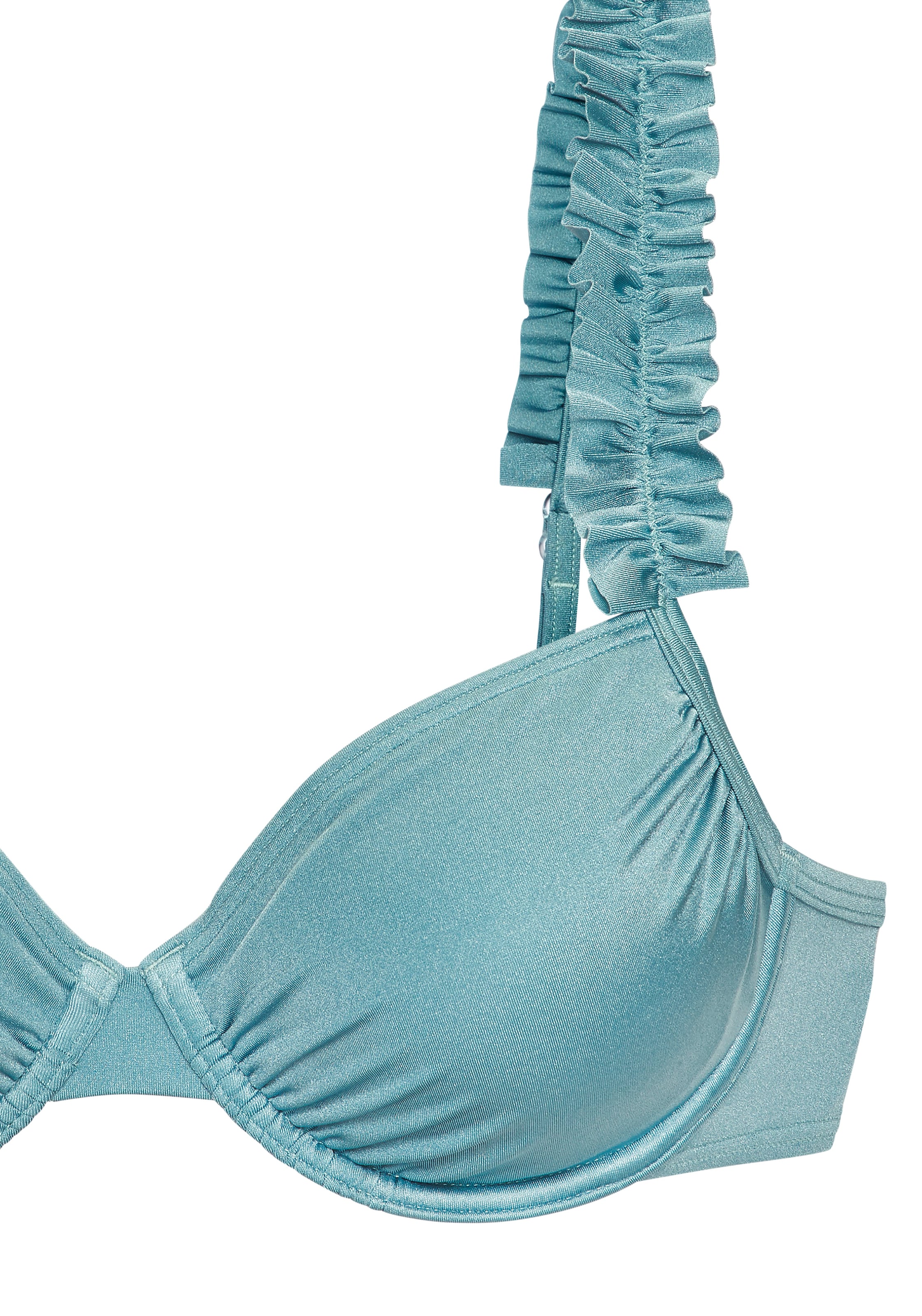 LASCANA Bügel-Bikini-Top »Liora« mit Rüschen