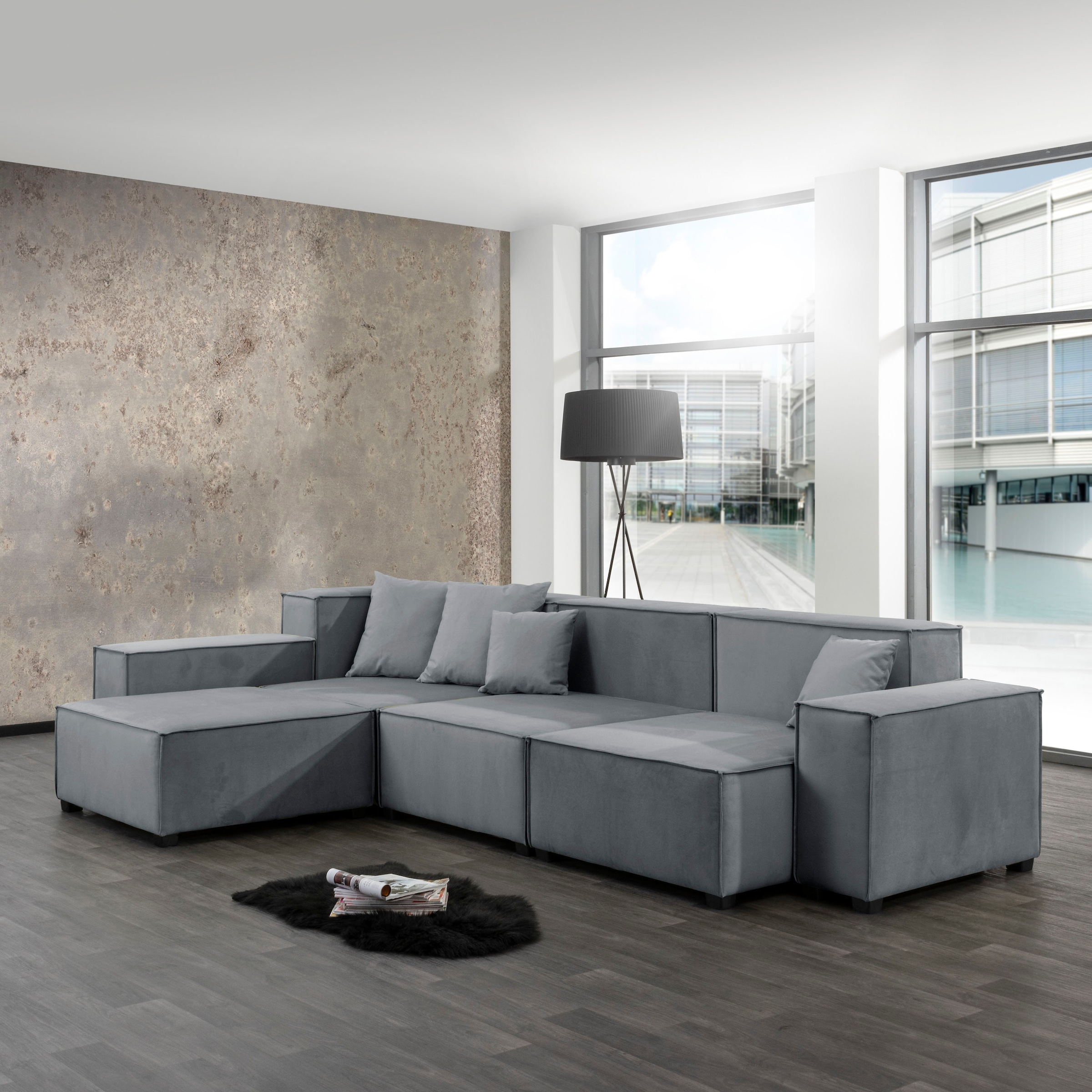 Max Winzer® Wohnlandschaft »MOVE«, (Set), Sofa-Set 04 aus 10 Sitzelementen, inklusive 4 Zierkissen, kombinierbar