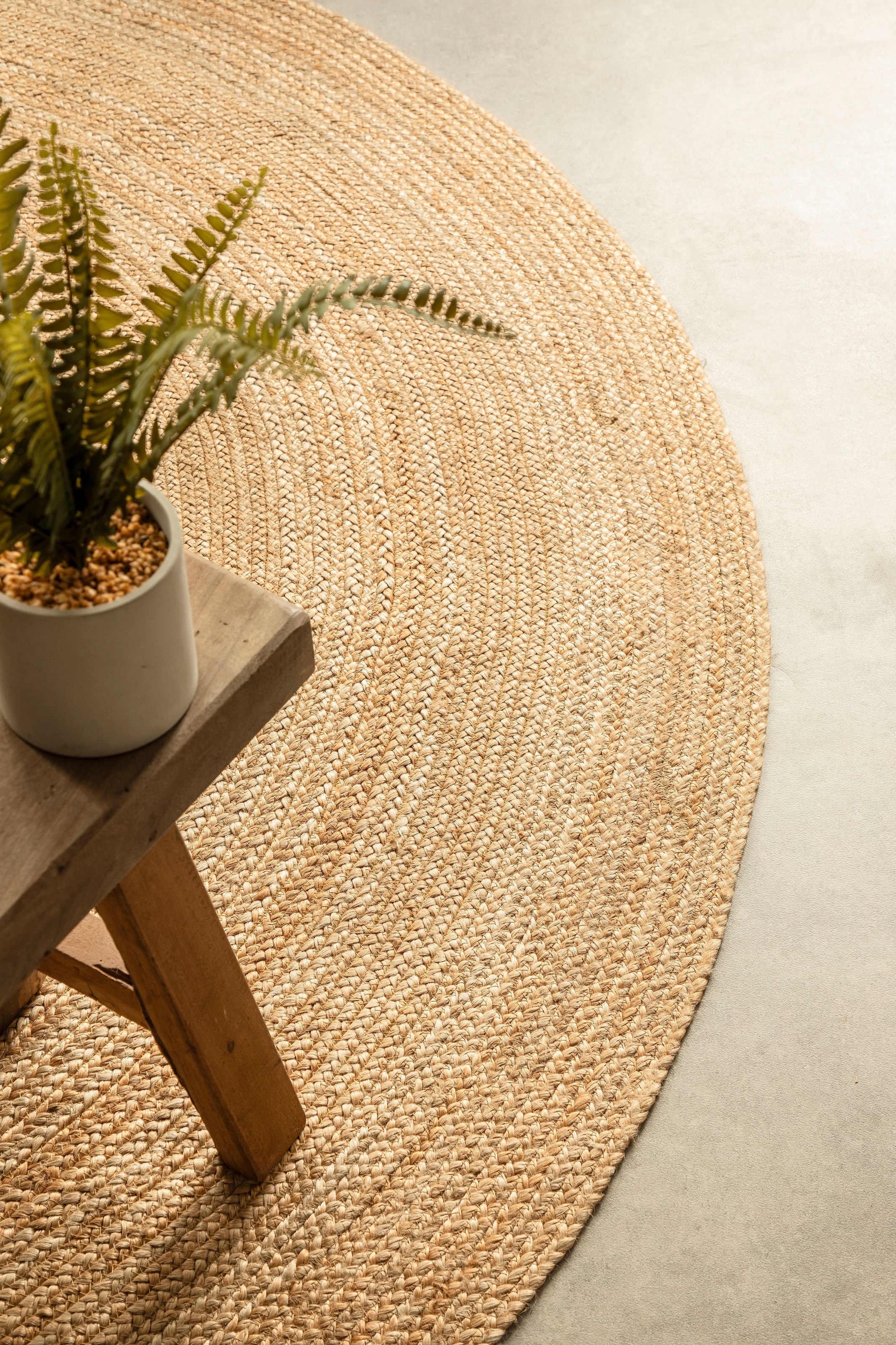 HANSE Home Teppich »Rangpur Juteteppich«, rund, 10 mm Höhe, Handgewebt, 100% Jute, Natur, Wohnzimmer, Flur, Boho, Skandi