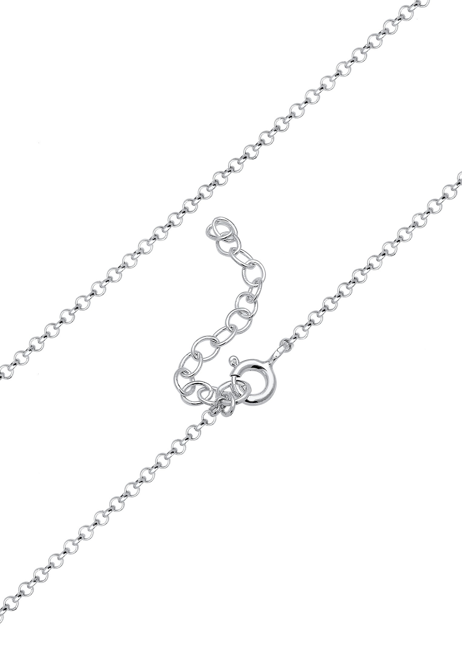 Elli Y-Kette »Halskette Choker Y-kette glänzend mit Plättchen 925 Silber«