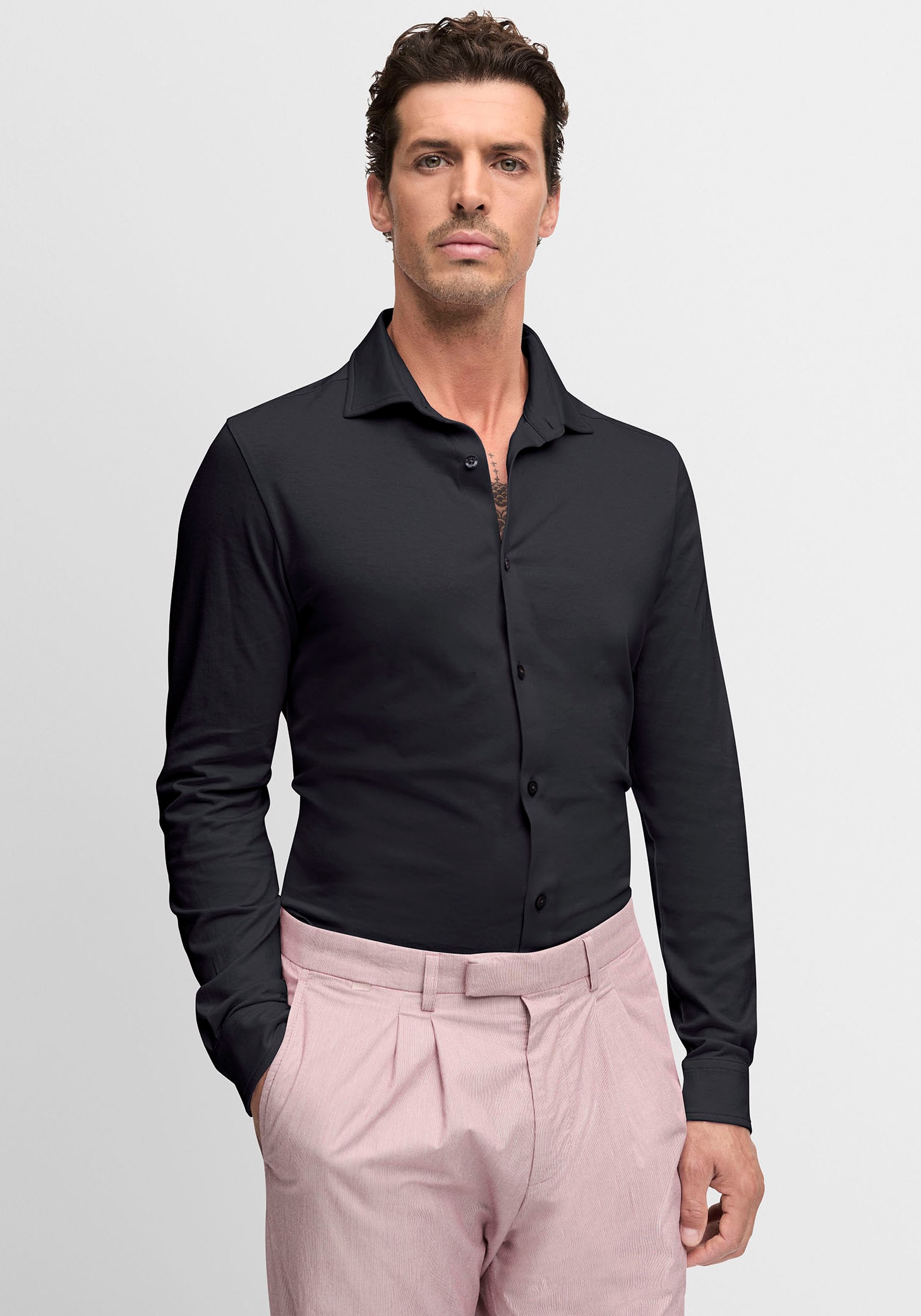 Cinque Businesshemd Jersey Qualität, Regular Fit