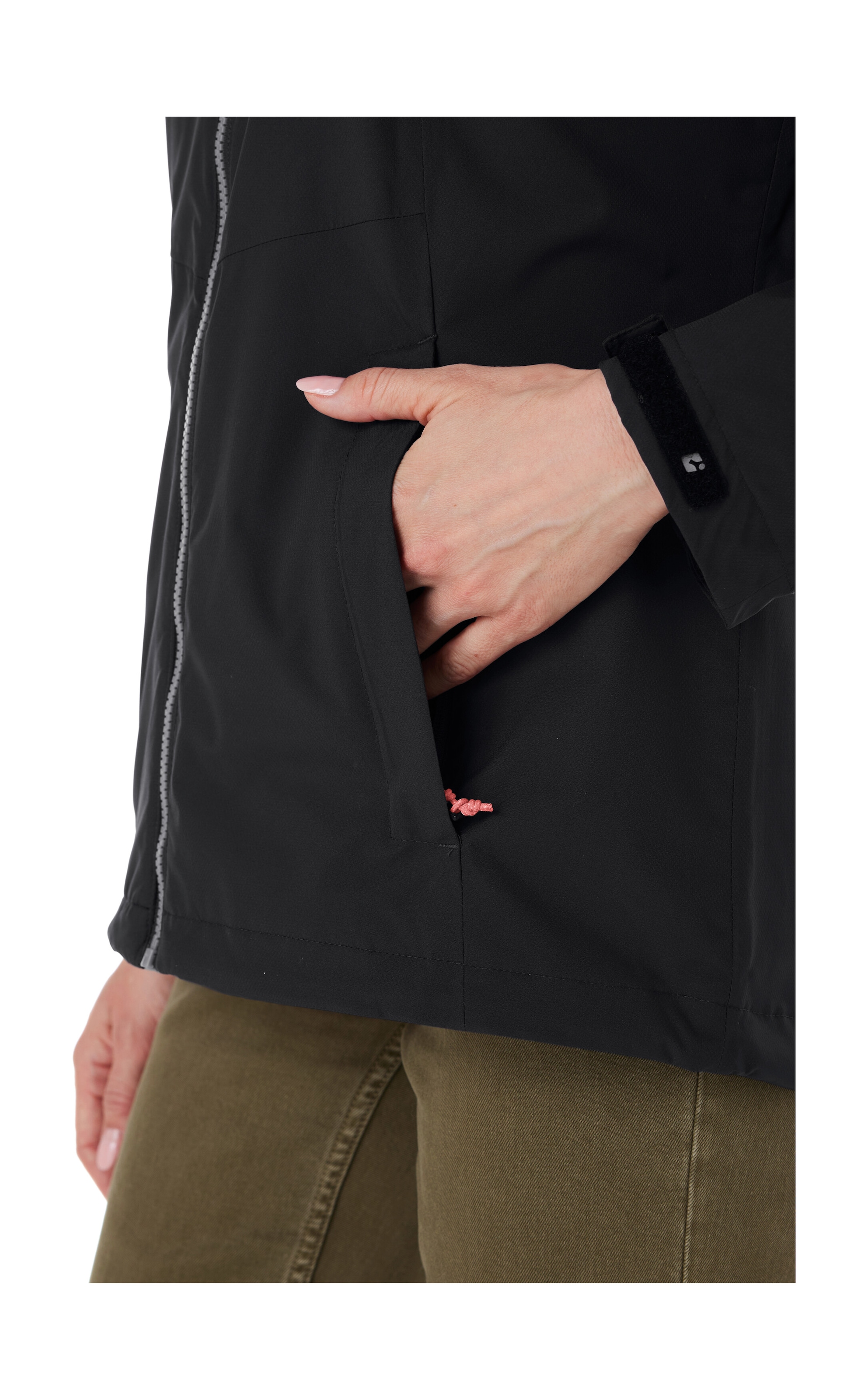 Killtec Outdoorjacke »Damen Regenjacke OOKS 1« Leichte, wasser- und winddichte Jacke, atmungsaktiv, abnehmbare Kapuze