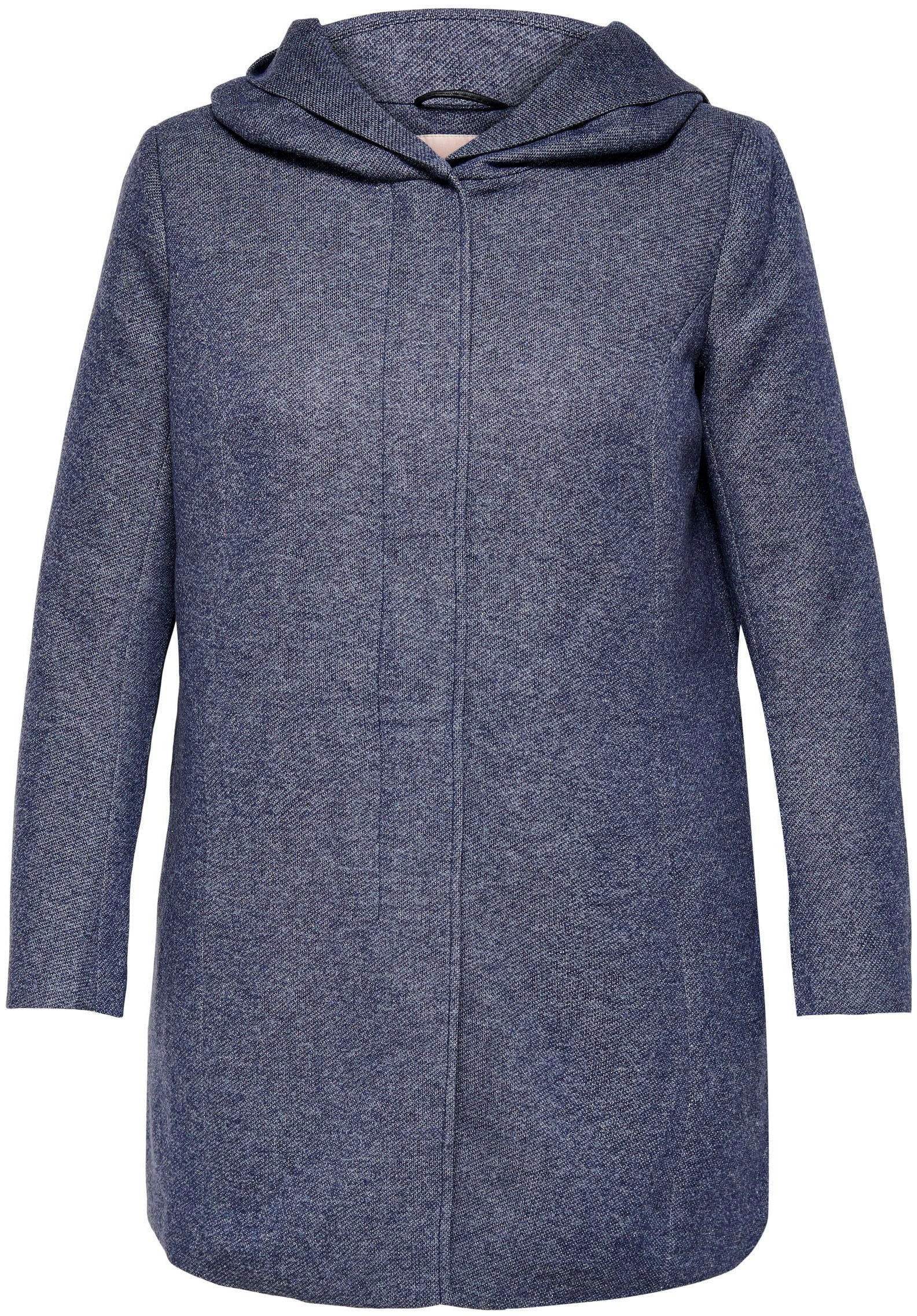 ONLY CARMAKOMA Langjacke »CARSEDONA LIGHT COAT OTW«, mit Kapuze, mit Kapuze