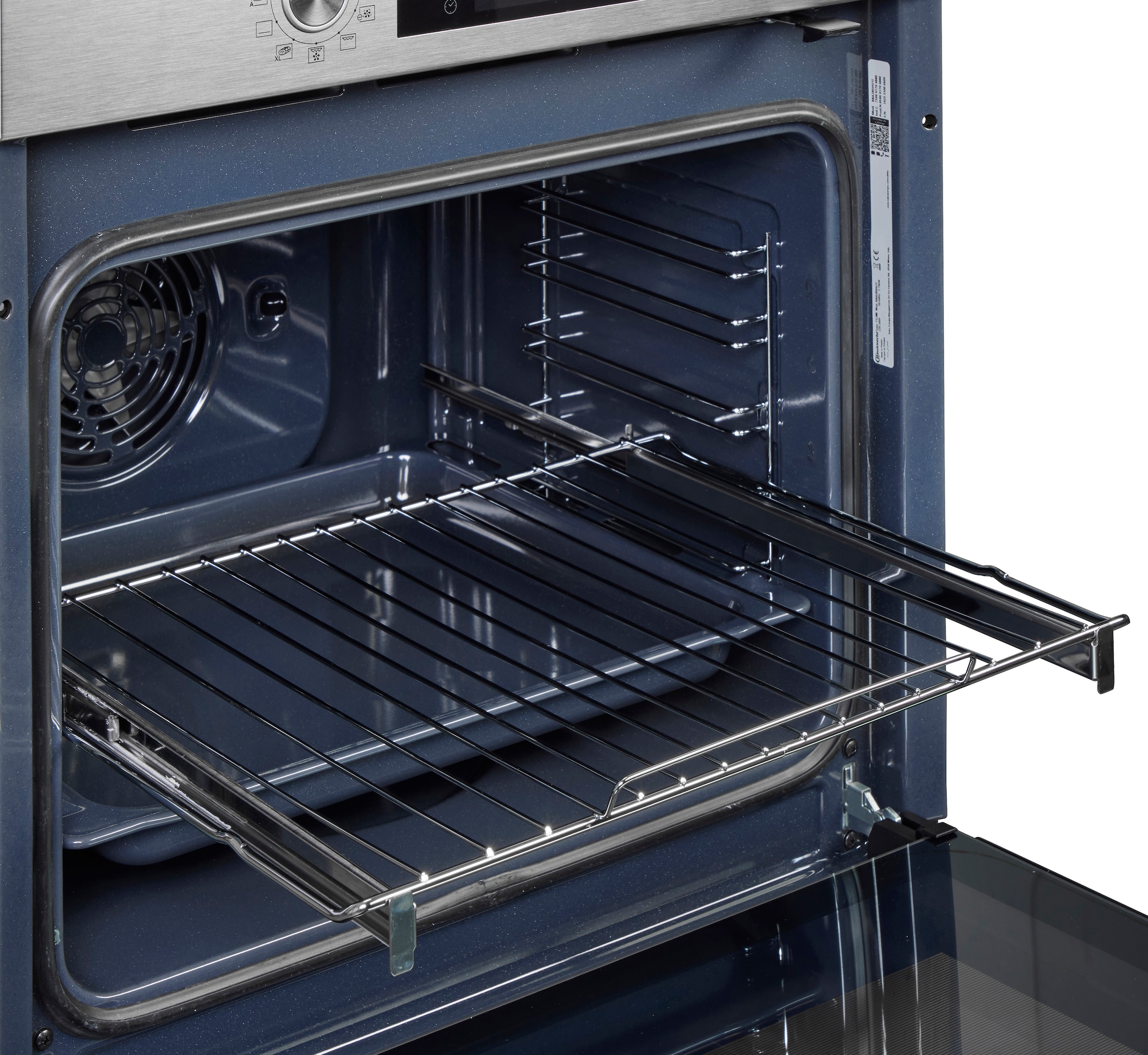 BAUKNECHT Backofen-Set »BAKO 740 IND IN« mit 1-fach-Teleskopauszug Hydrolyse Set, 2 Stk. tlg. Hydrolyse - Reinigung mit der natürlichen Kraft des Dampfes bei 90 °C