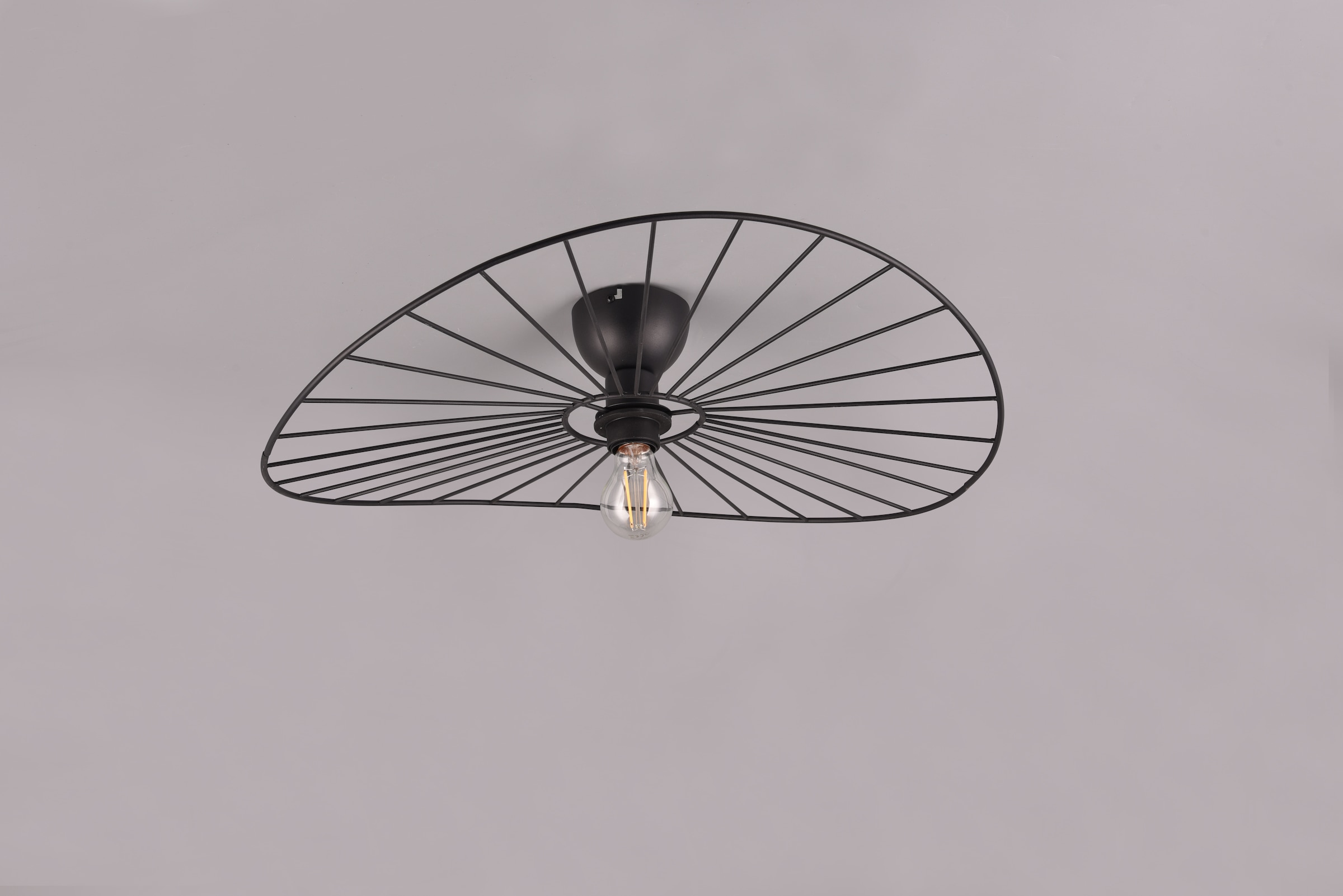 REALITY Leuchten Deckenleuchte »CHAPEAU, Deckenlampe exkl 1xE27 max 40W Ø60cm Schlafzimmer Deckenlampe« E27 1 Stk. warmweiß - kaltweiß Lampenschirm aus filigranen Metallstreben sorgt für Schatten Effekte