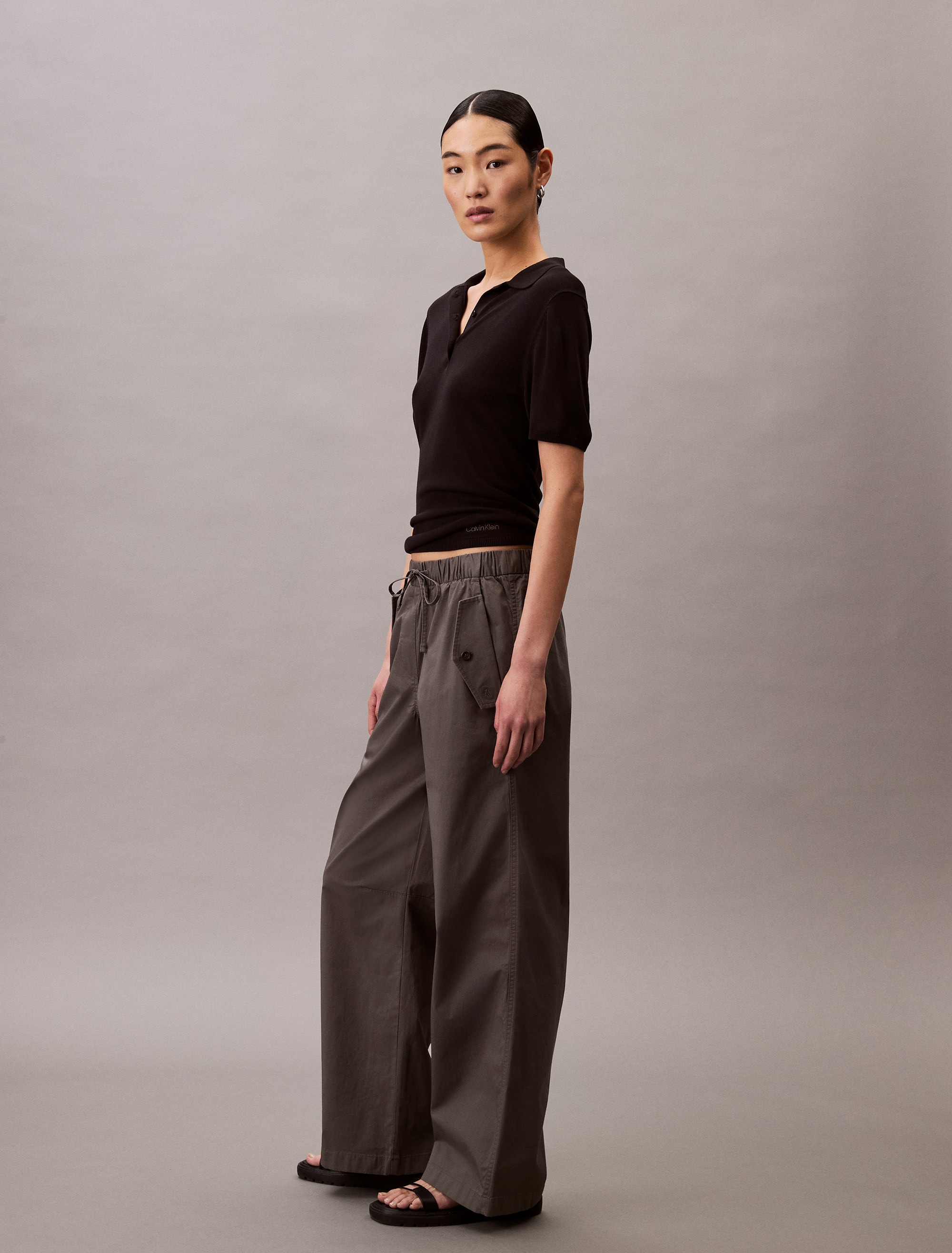 Calvin Klein Jeans Cargohose »LIGHT WEIGHT COTTON CARGO PANT«, Mit abgestepptem Beinabschluss