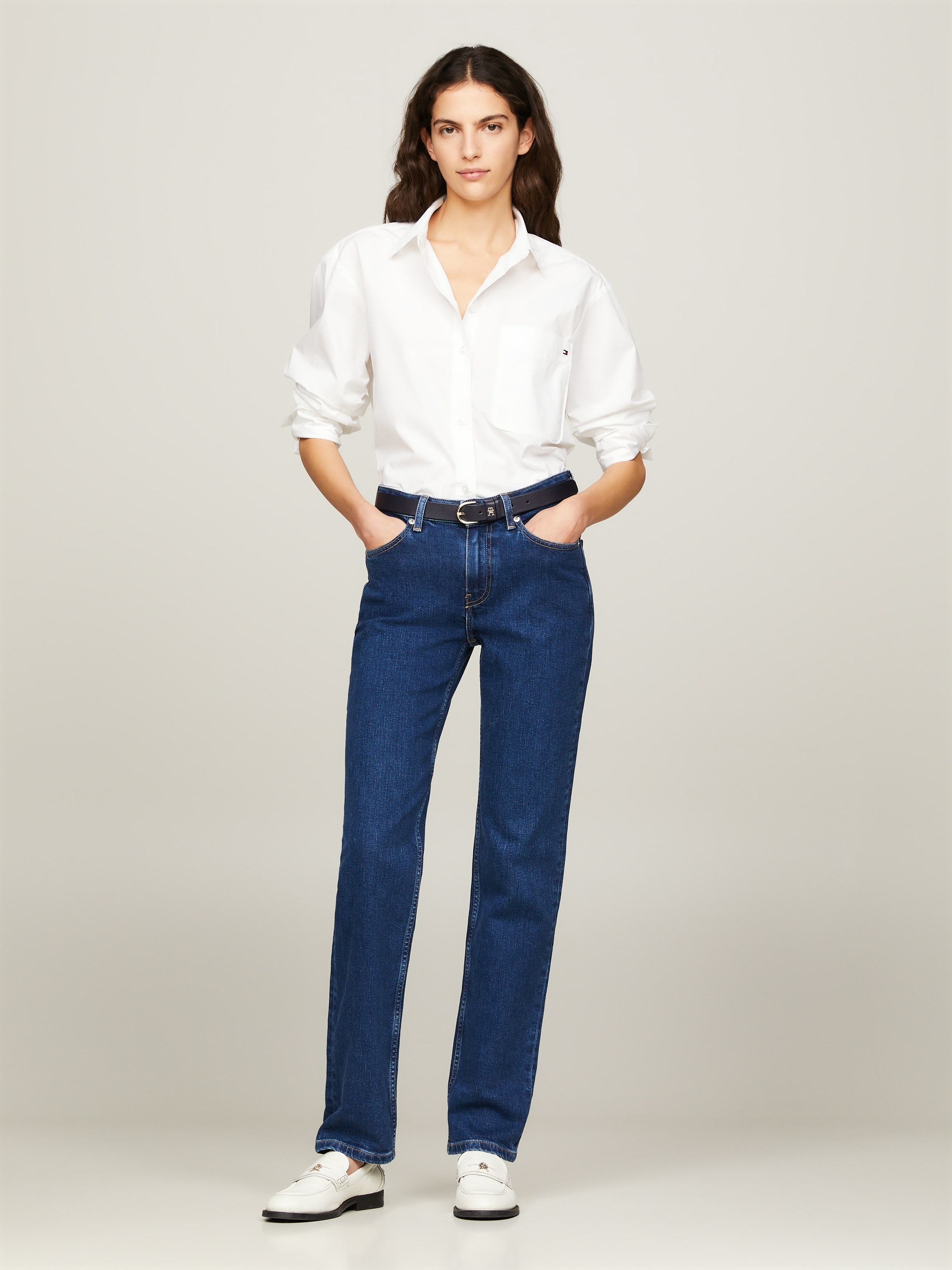 Tommy Hilfiger Straight-Jeans, in blauer Waschung