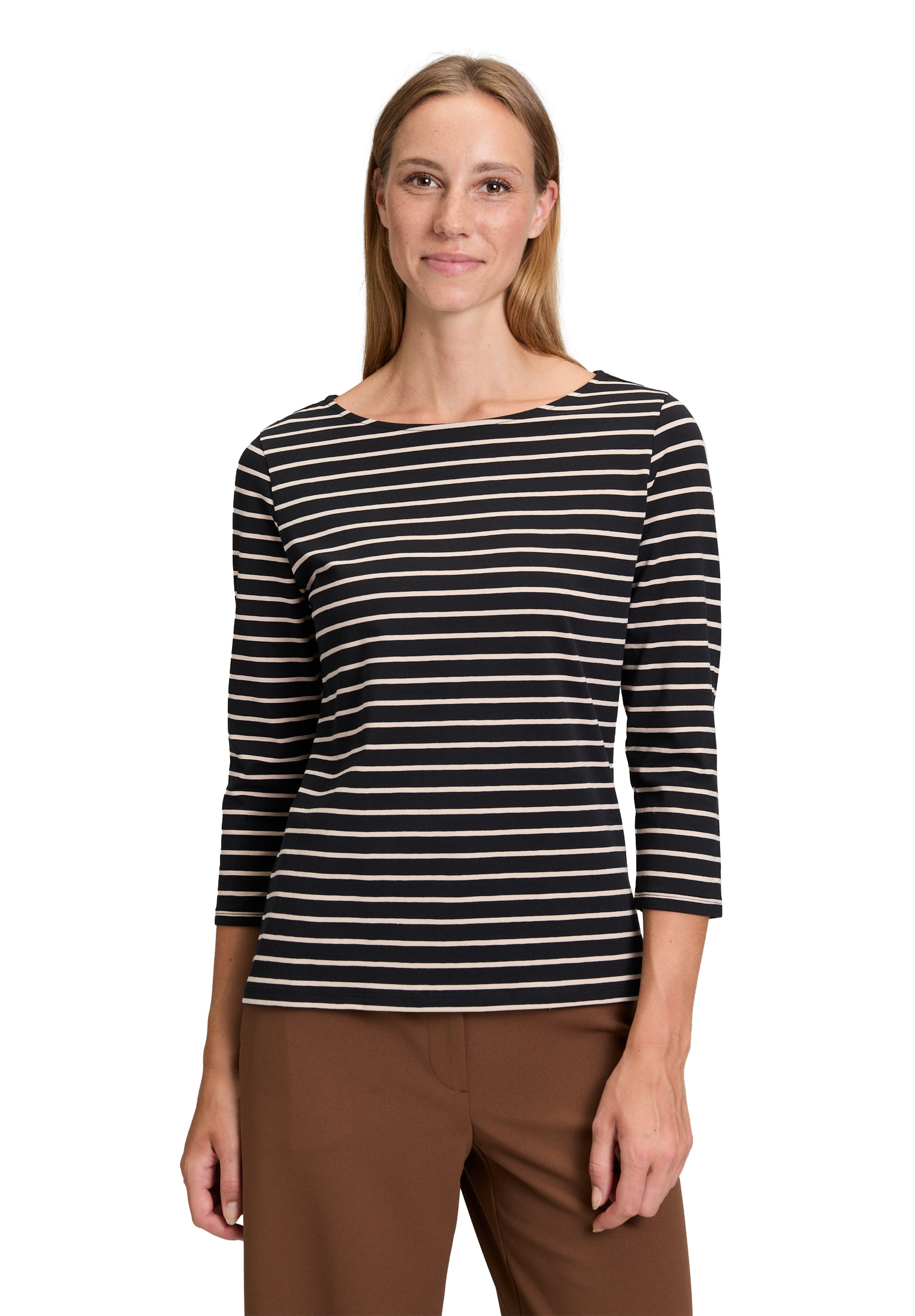 Betty Barclay 3/4-Arm-Shirt »Ringelshirt mit U-Boot-Ausschnitt«