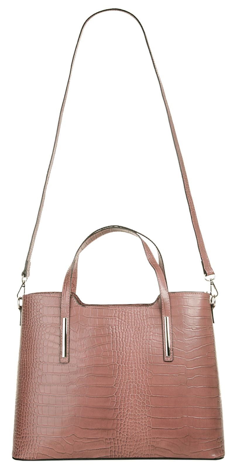Cluty Henkeltasche, echt Leder, Made in Italy