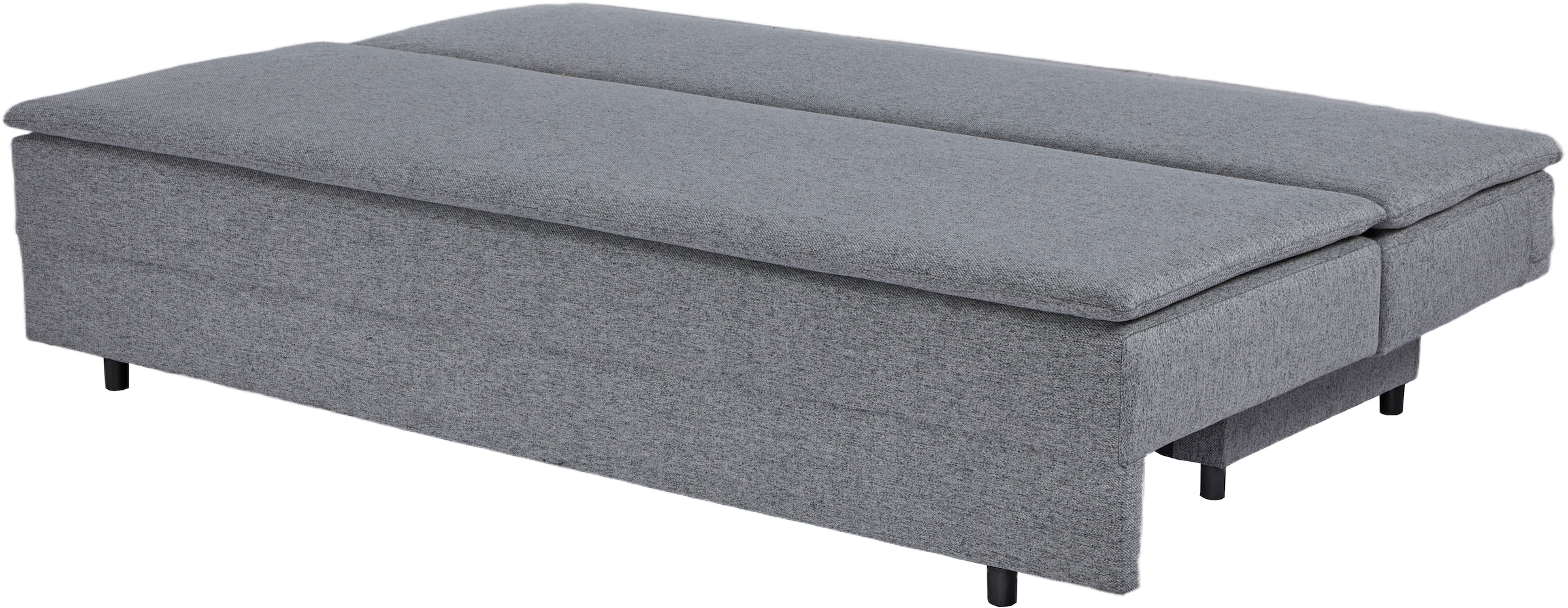 OTTO home Schlafsofa »JANNIKO Feinstruktur, Breite: 193 cm, Liegefläche 124x193 cm« mit Bettfunktion & Bettkasten, Matten-Polsterung