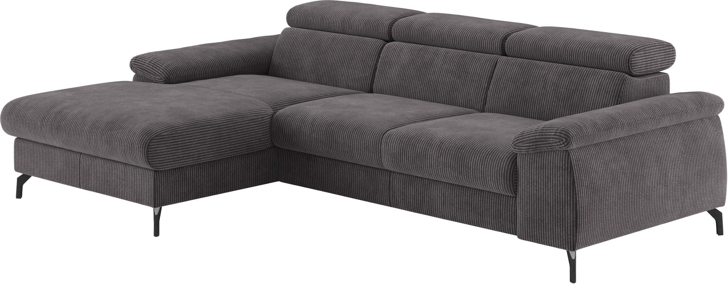 COTTA Ecksofa »Kitty L-Form, B: 242 cm«, mit Kopfteilverstellung, optional Bettfunktion & Bettkasten