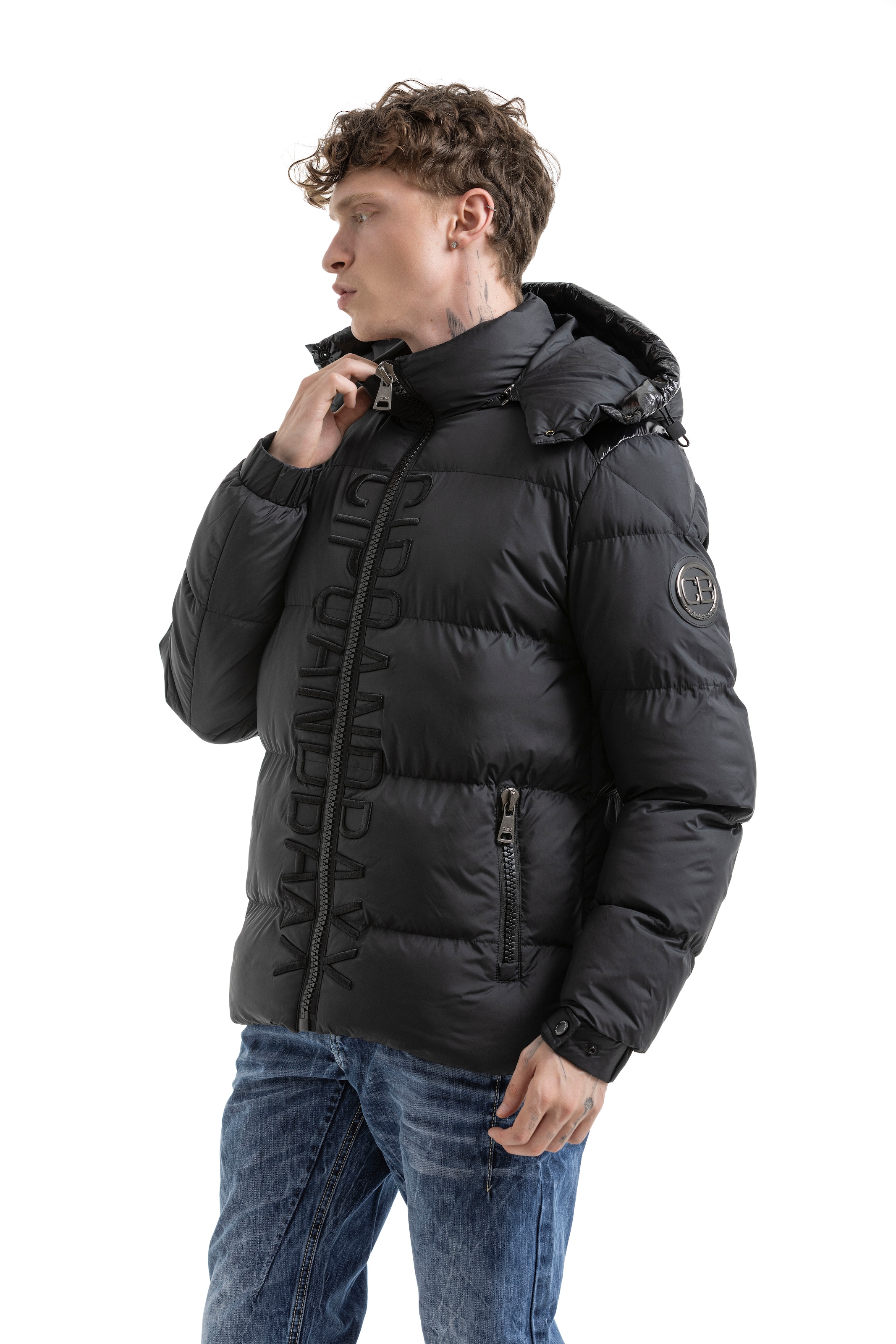 Cipo & Baxx Steppjacke mit Kapuze