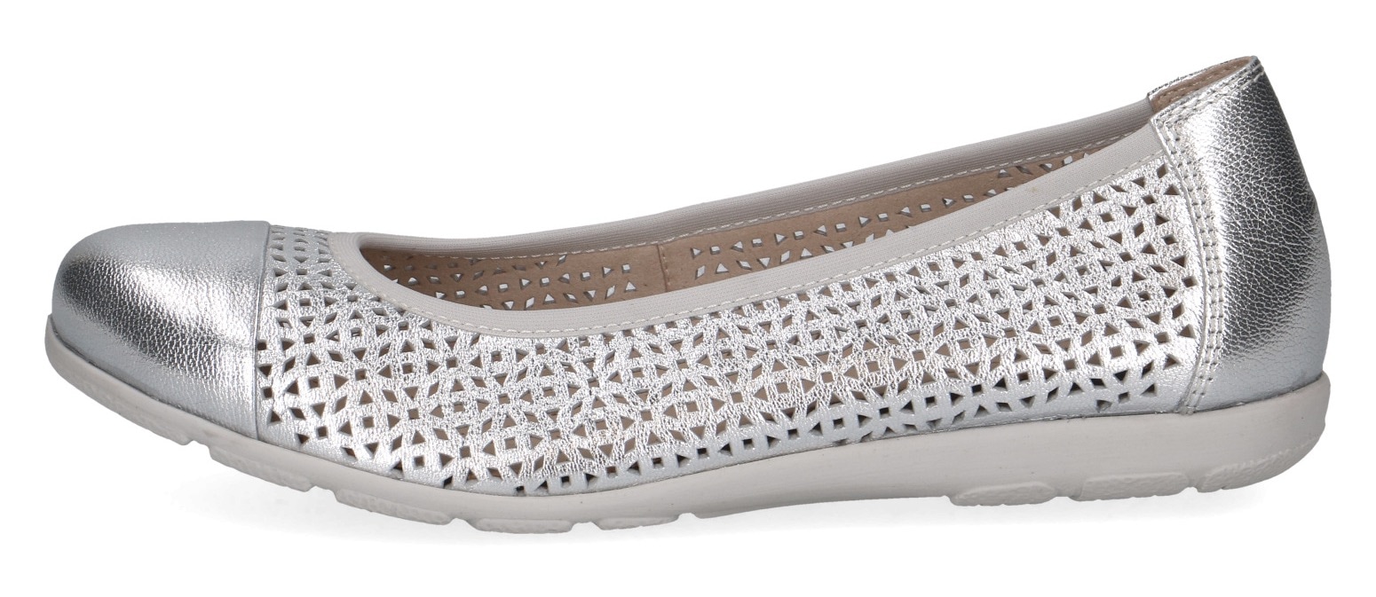 Caprice Ballerina, Slipper, Bequemschuh, Schlupfschuh mit Perforation