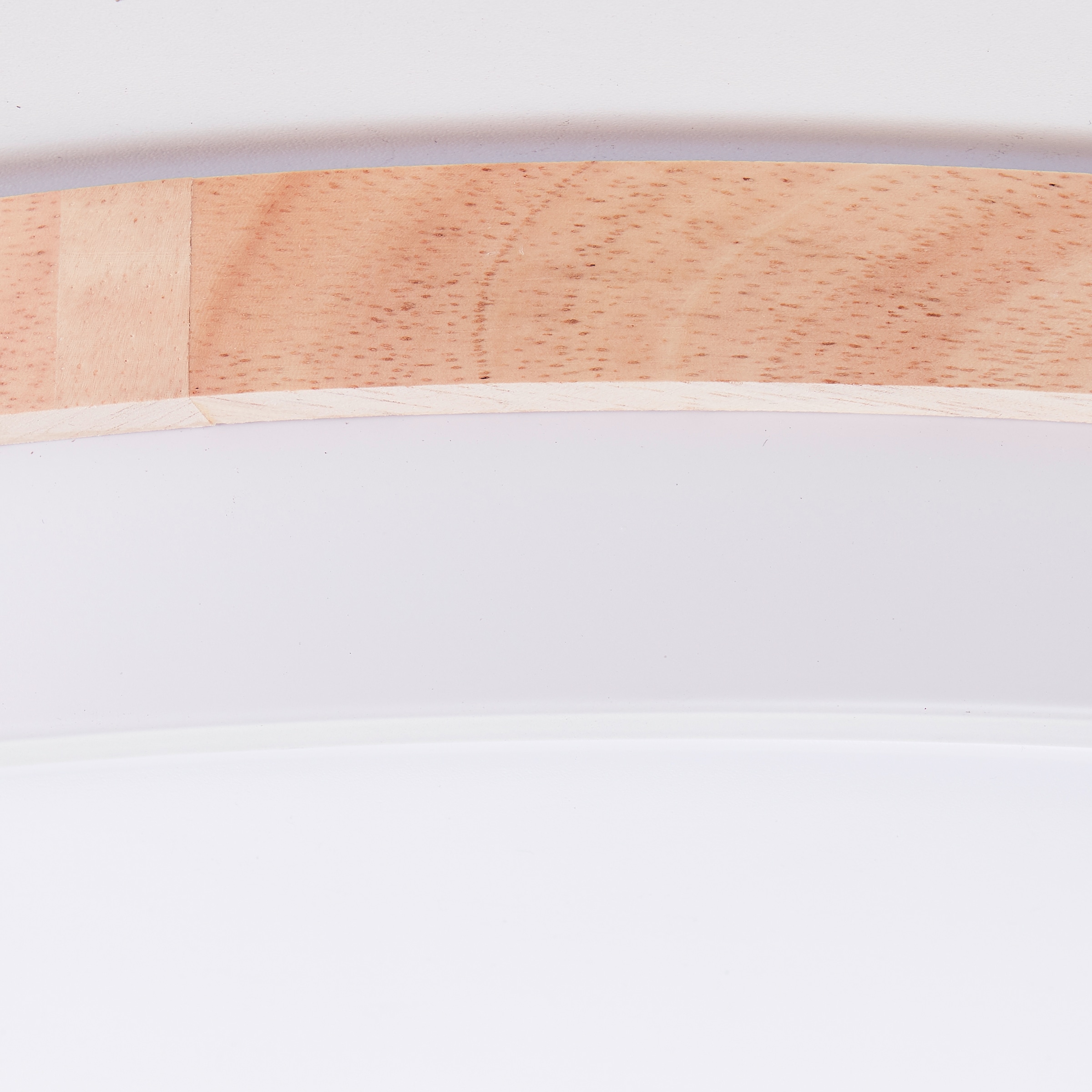 Brilliant LED Deckenleuchte »Baarlo«, Ø 50 cm, 4500 lm, 3000-6500 K, dimmbar, Fernbedienung, Holz/Metall