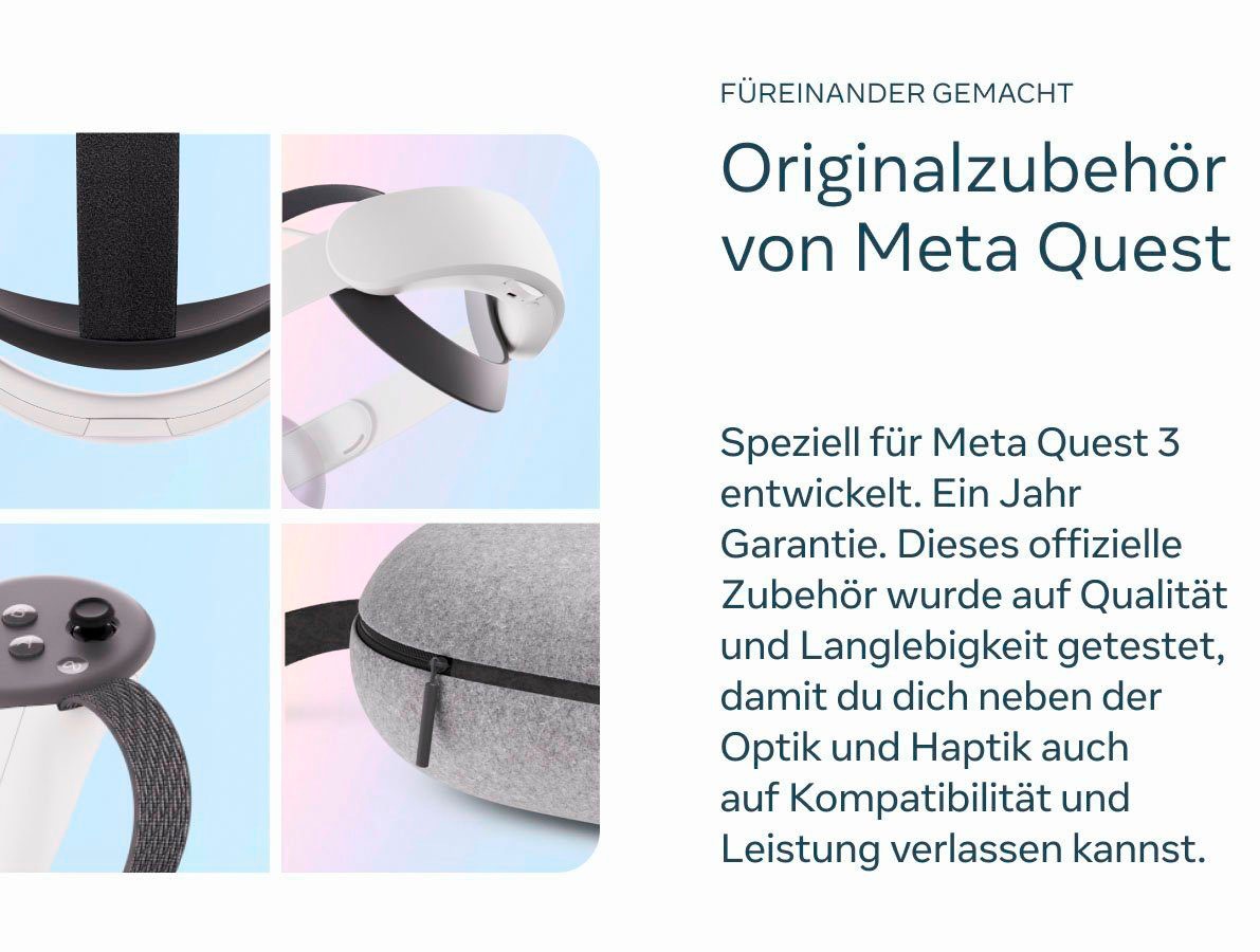 Meta Virtual-Reality-Brille »Quest 3 128 GB + Elite-Riemen mit Akku (Elite Strap with Battery)«