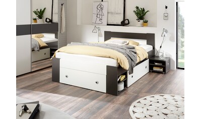 Schlafkontor Bett »Linz«, mit ausziebaren Nachttischen und Schubkästen kaufen