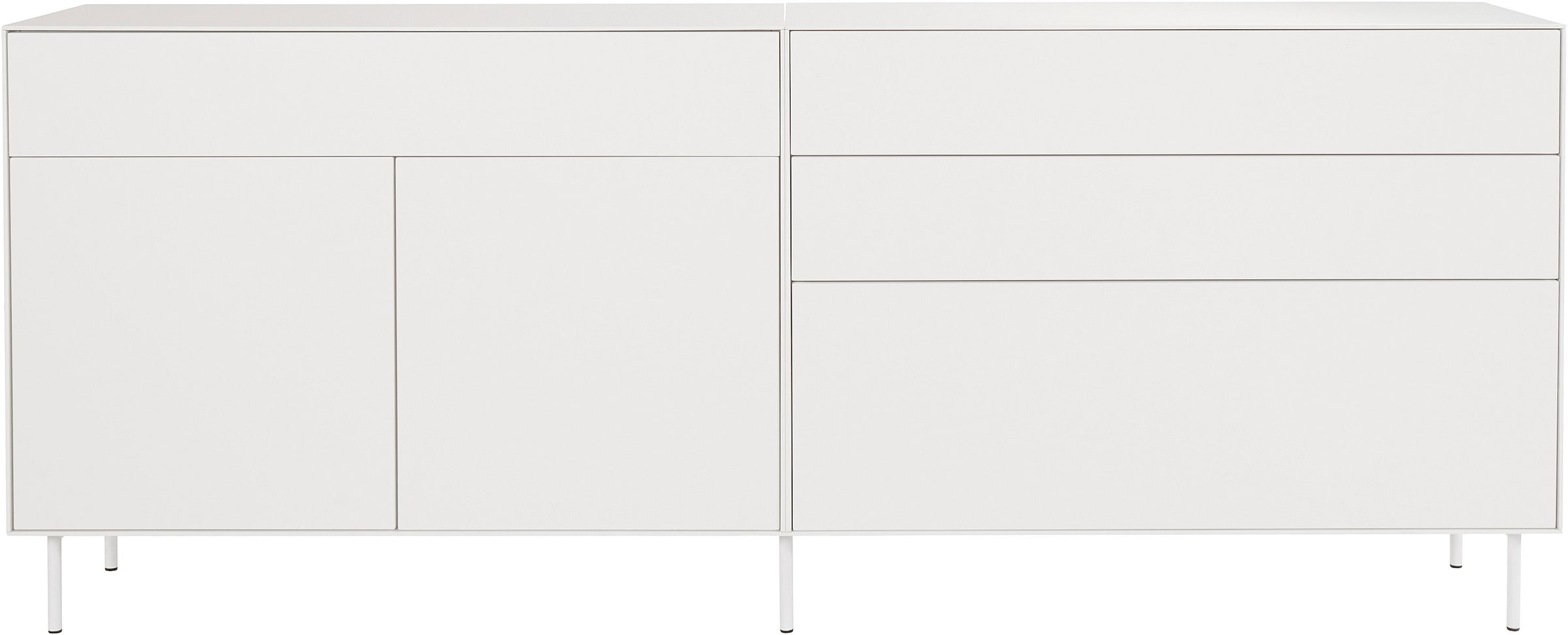 LeGer Home by Lena Gercke Sideboard »Essentials«, (2 St.), Breite: 224cm, MDF lackiert, Push-to-open-Funktion