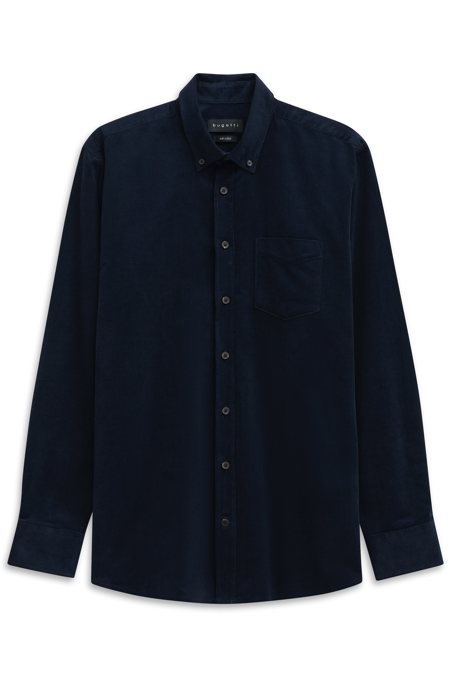 bugatti Langarmhemd »Soft Cotton« im Modern Fit mit Button-Down-Kragen