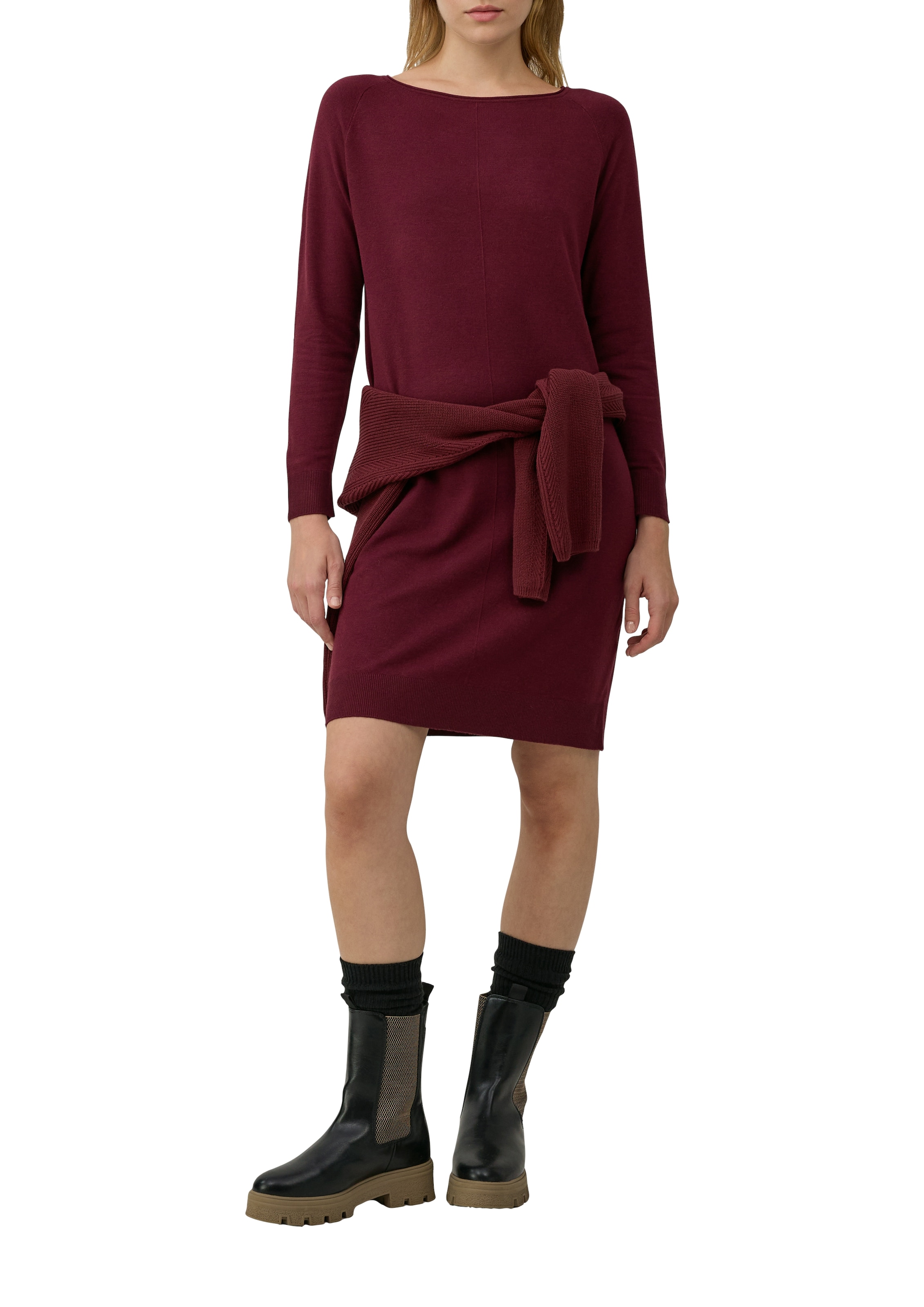 s.Oliver Strickkleid, mit U-Boot-Ausschnitt
