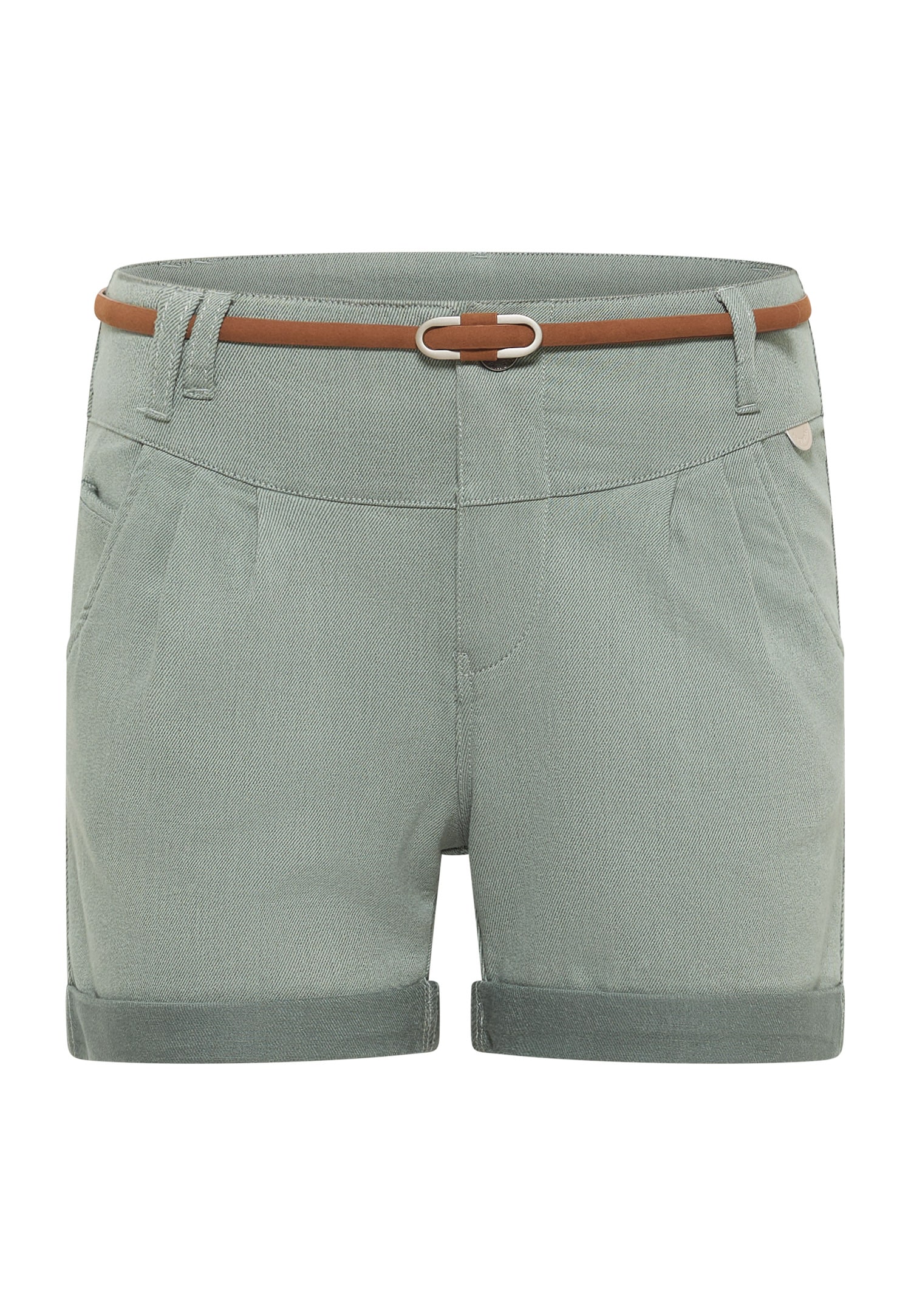 Ragwear Shorts »HEEVEN«  leicht verwaschener Twill zum Umschlagen mit Gürtel