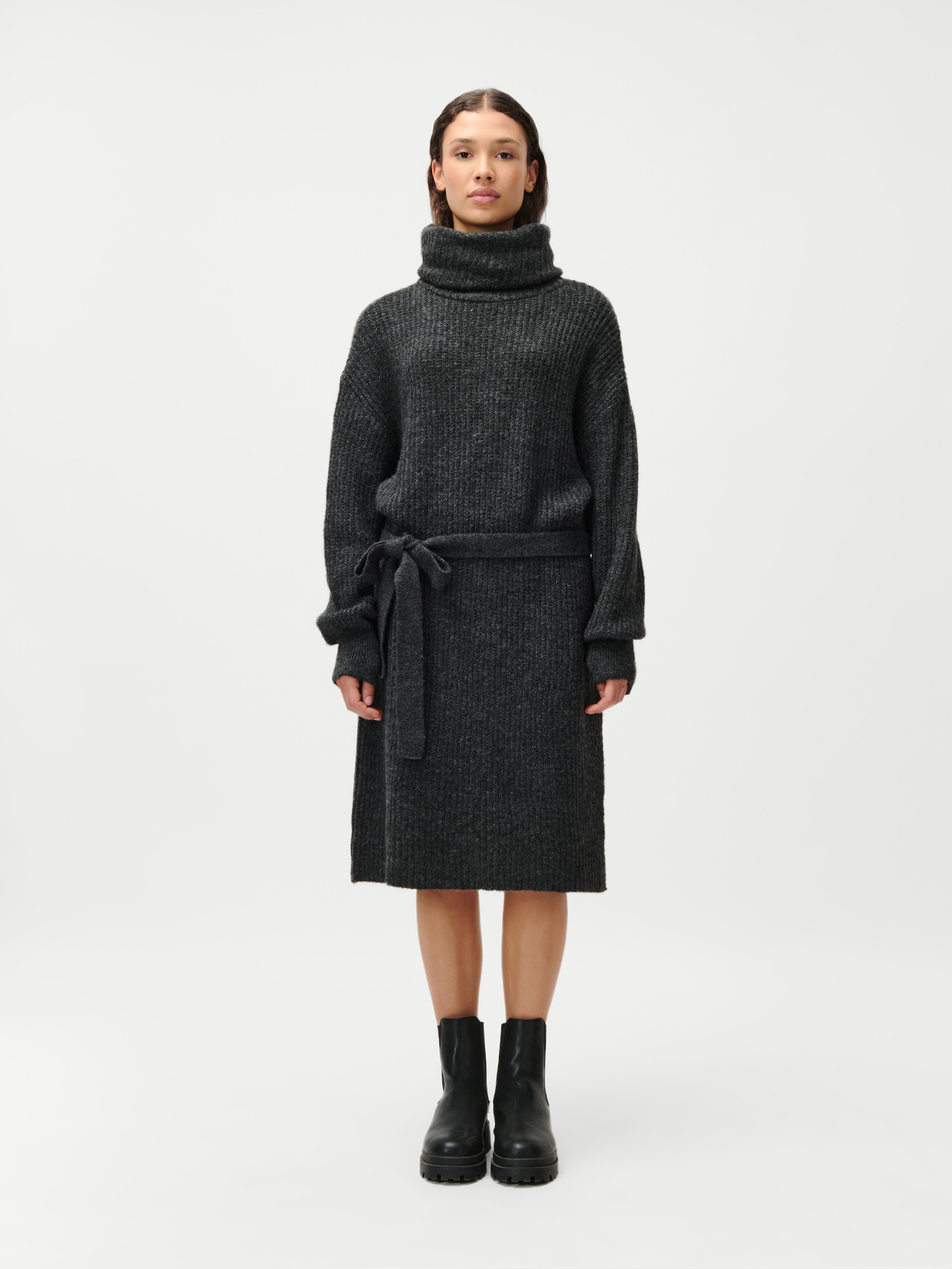 LeGer Strickkleid »Colleen, LeGer by Lena Gercke«, Regular fit mit Rundhalsausschnitt