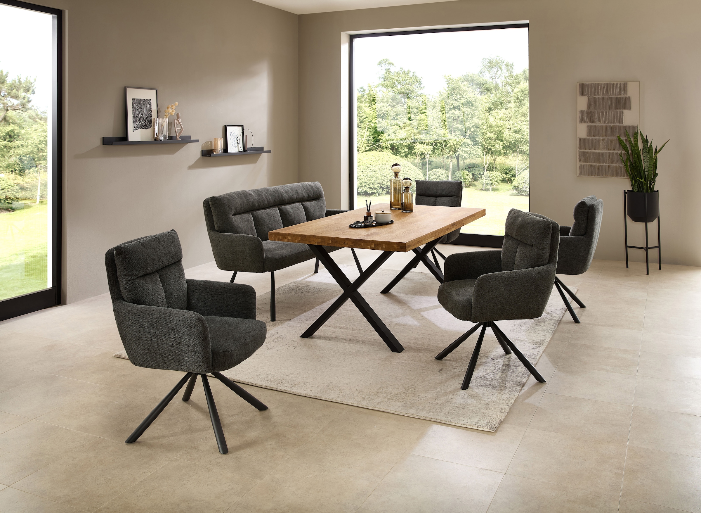 Stolkom Polsterbank »Sofia Polsterbank B/H/T 180x93x69 cm« 1 Stk. tlg. Breite 180cm, Federkern im Sitz