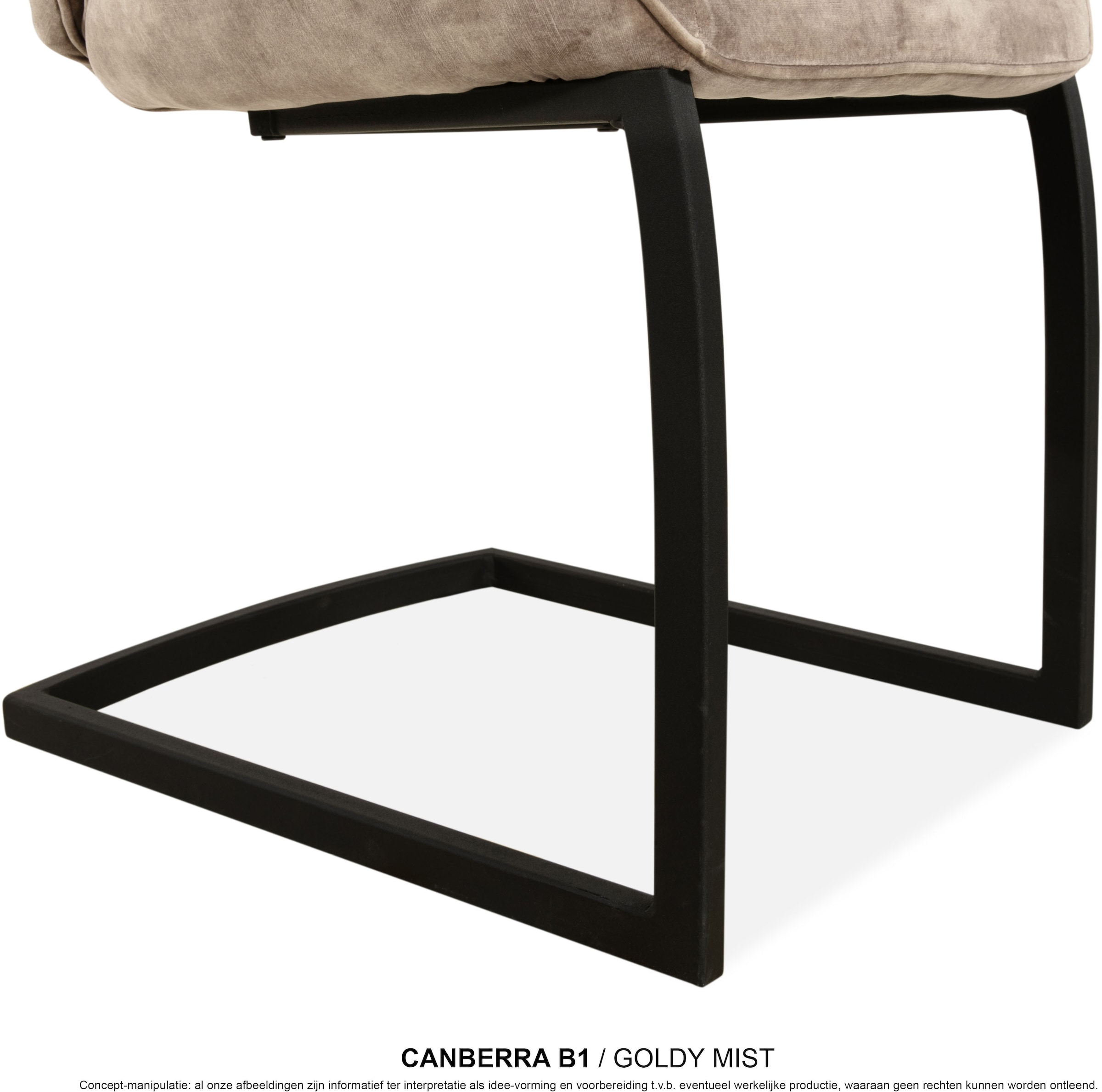 OMG Design Esszimmerstuhl »Canberra« (Set) 1 Stk.Esszimmerstuhl, pflegeleichter Samtvelour Bezug