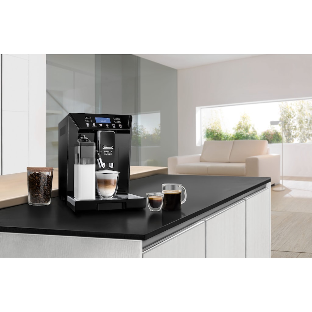 De'Longhi Kaffeevollautomat »ECAM 46.860.B Eletta Evo, schwarz«