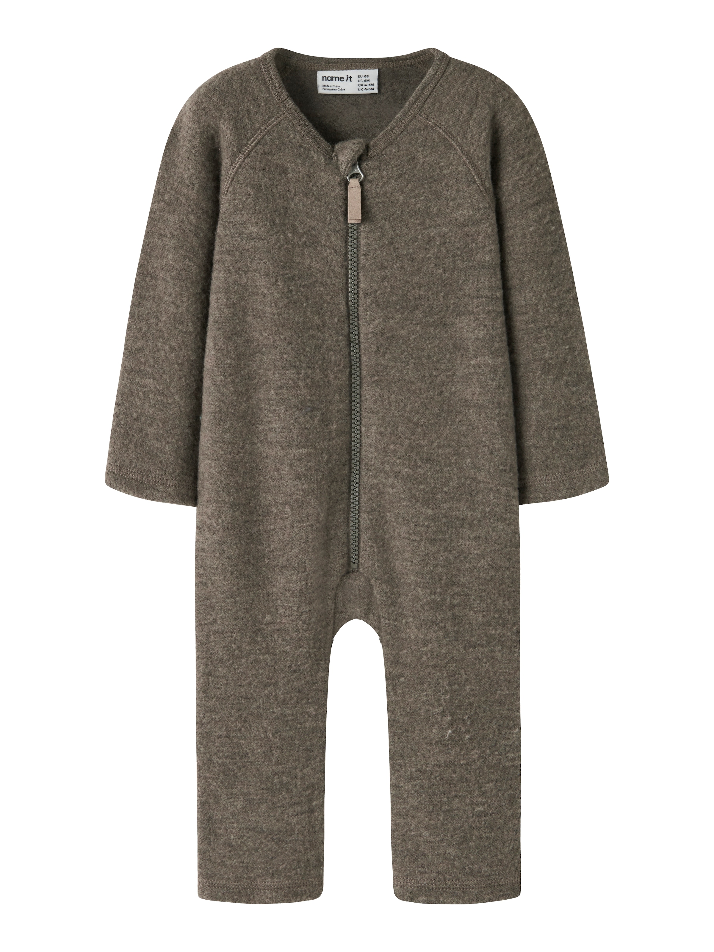 Name It Jumpsuit »NBNWMINO WOOL BRU LS SUIT NOOS« aus reiner Merinowolle, weich und wärmend