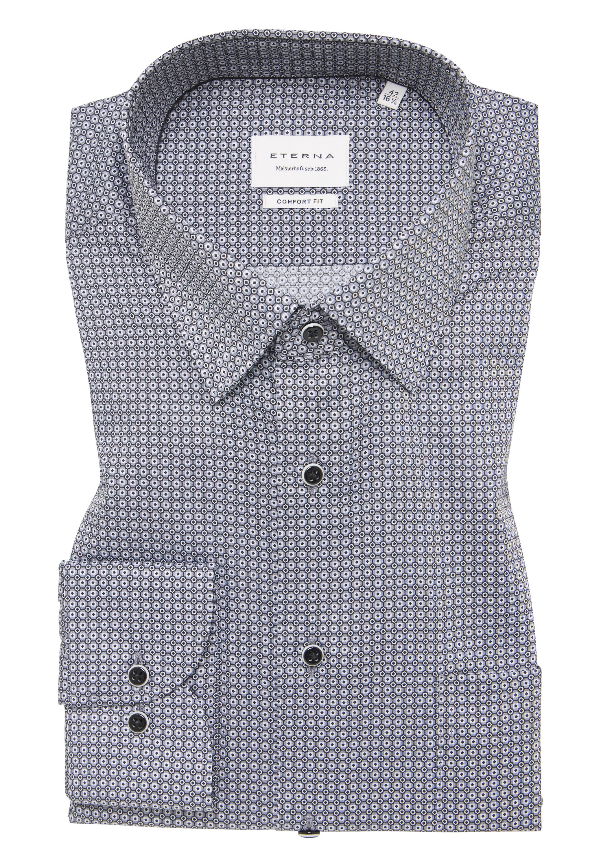 Eterna Langarmhemd »COMFORT FIT« NON IRON (bügelfrei)