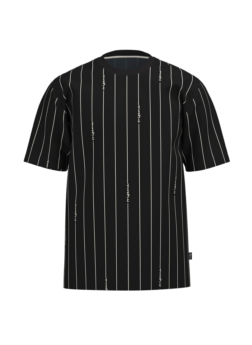 Trigema T-Shirt »TRIGEMA T-Shirt mit Allover Streifen-Muster« 1