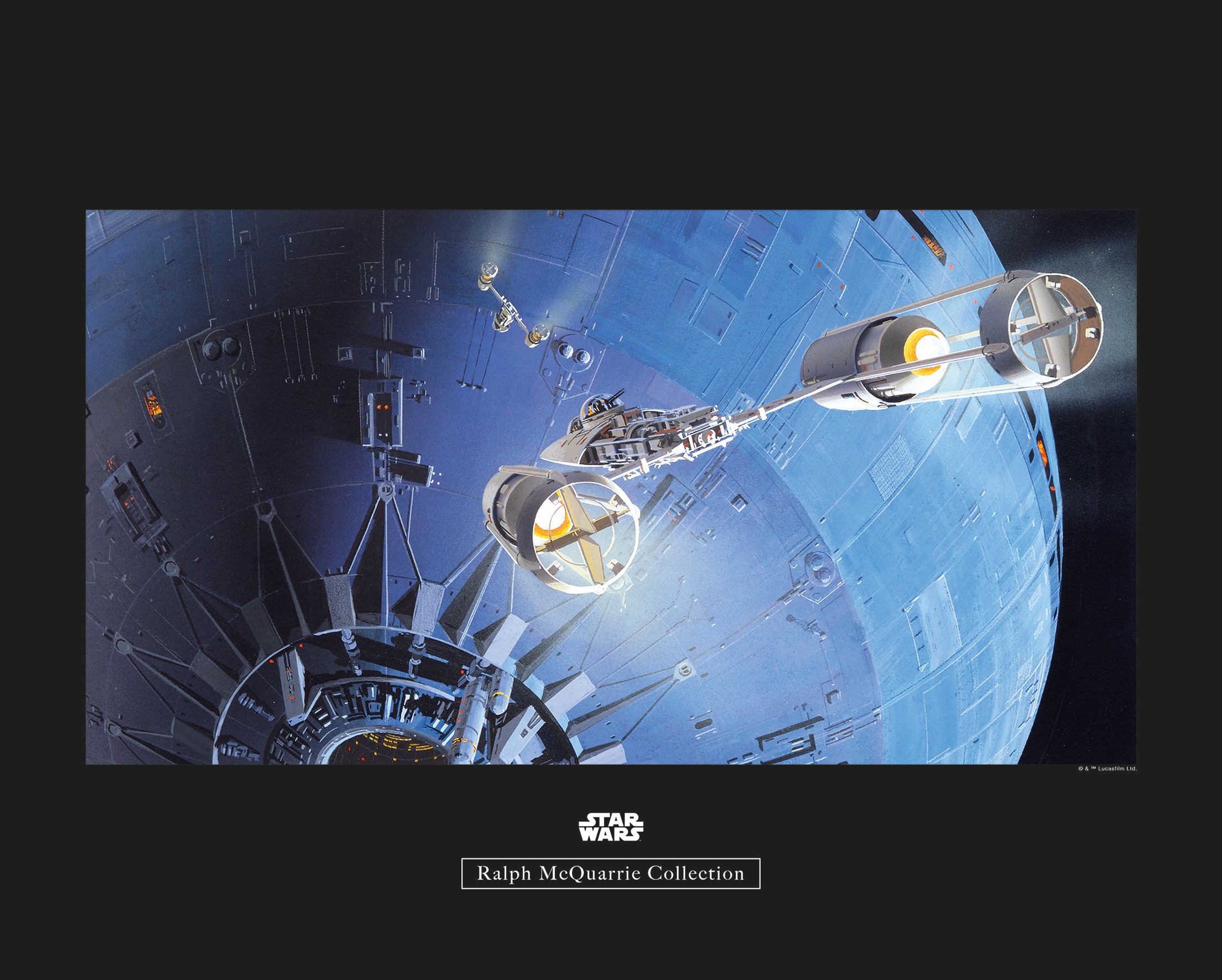 Komar Poster »Star Wars Classic RMQ Death Star Attack«, Star Wars, (1 St.), Kinderzimmer, Schlafzimmer, Wohnzimmer