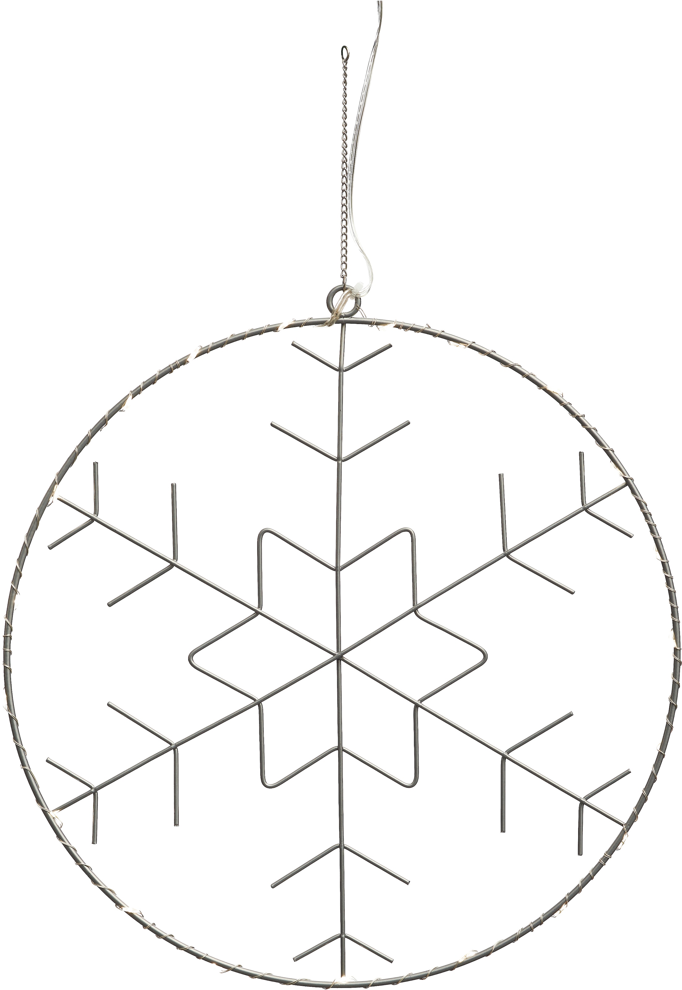 kaufen Schneeflocken-Motiv, Dekolicht Winterworld Metall-Ring »Weihnachtsdeko«, LED bei ca. Beleuchteter Ø 30cm OTTO mit IC online