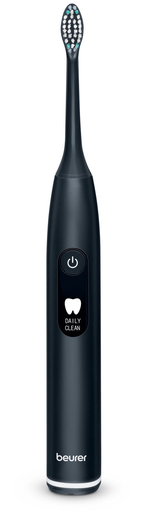 Beurer Elektrische Zahnbürste »SC 50« 2 Stk. Aufsteckbürsten Mit Andrucksensor, 80.000 Schwingungen/Min und 2-Minuten Timer in schwarz
