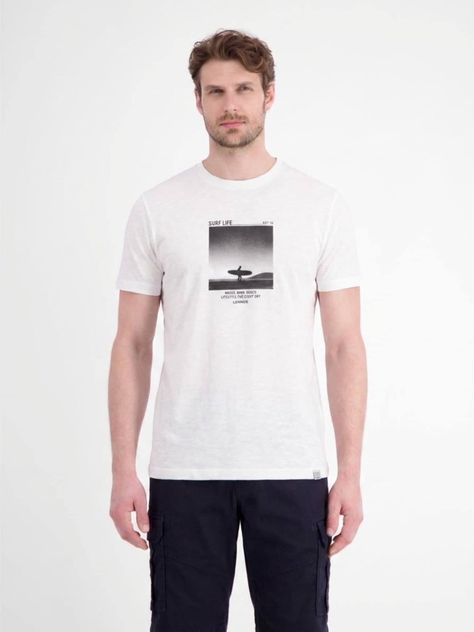 LERROS Kurzarmshirt Sommershirt mit Print