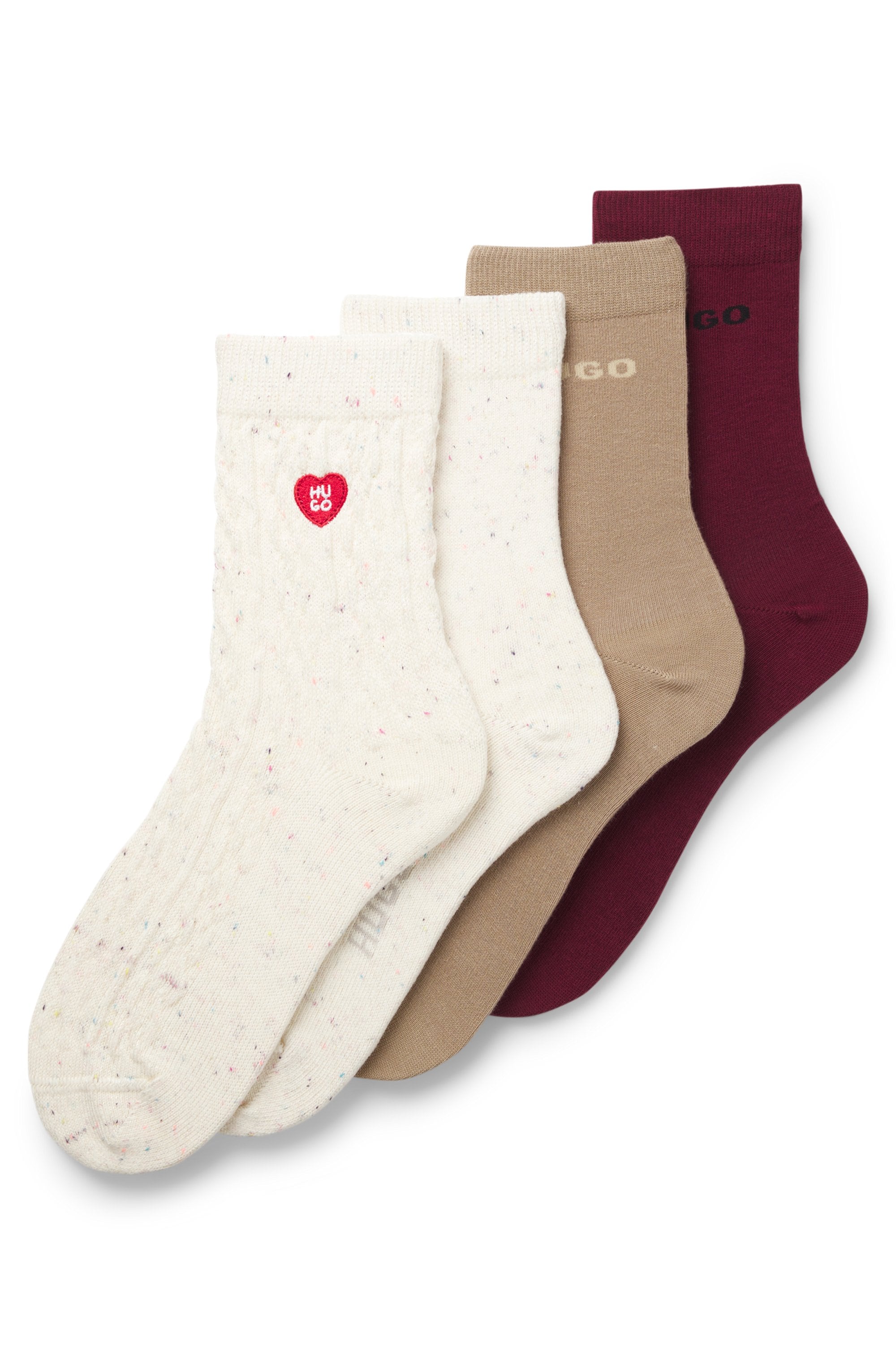 HUGO Underwear Langsocken »4P RS HEART CC W« 4 Paar tlg.