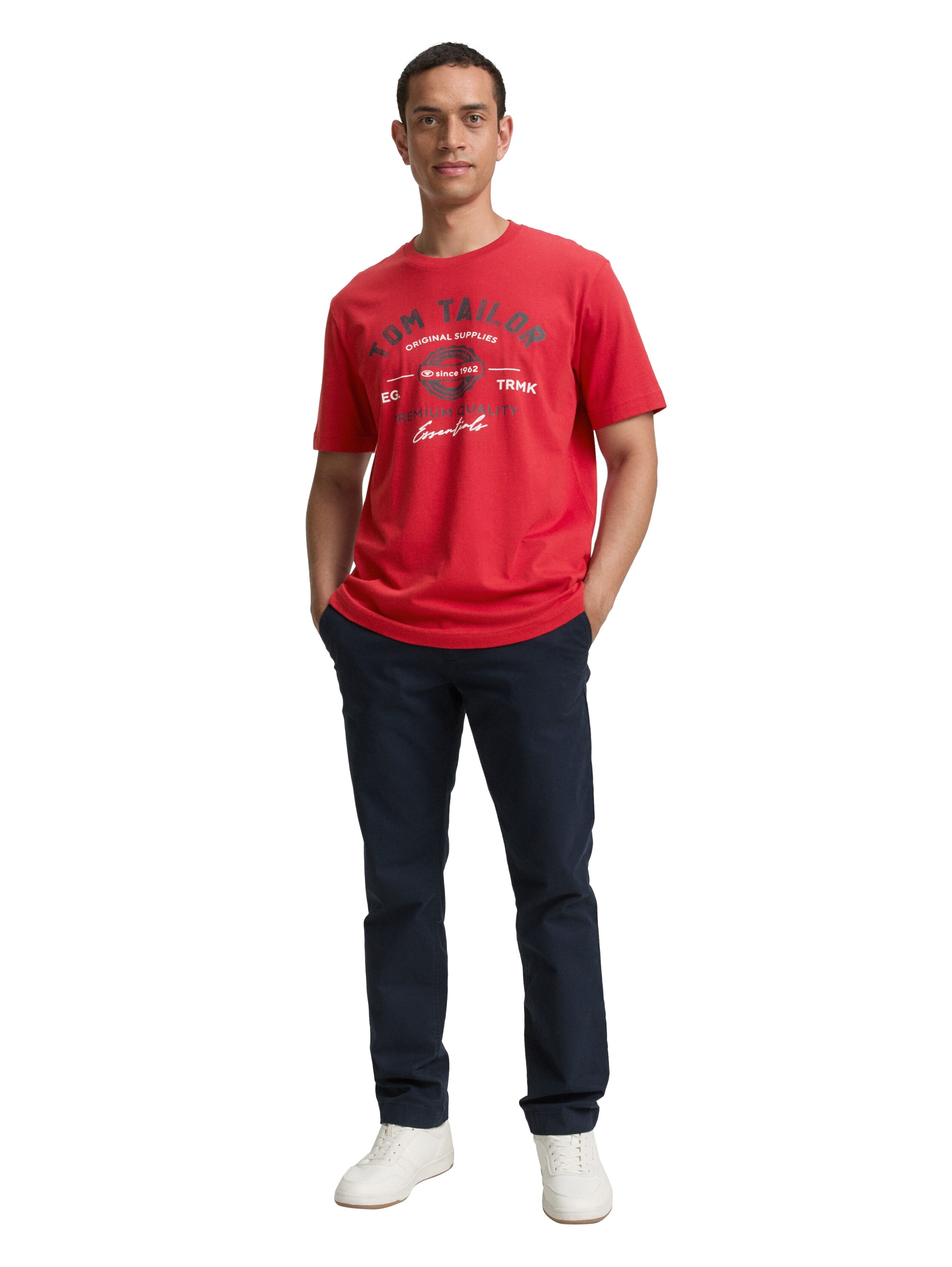 TOM TAILOR T-Shirt mit großem Logofrontprint