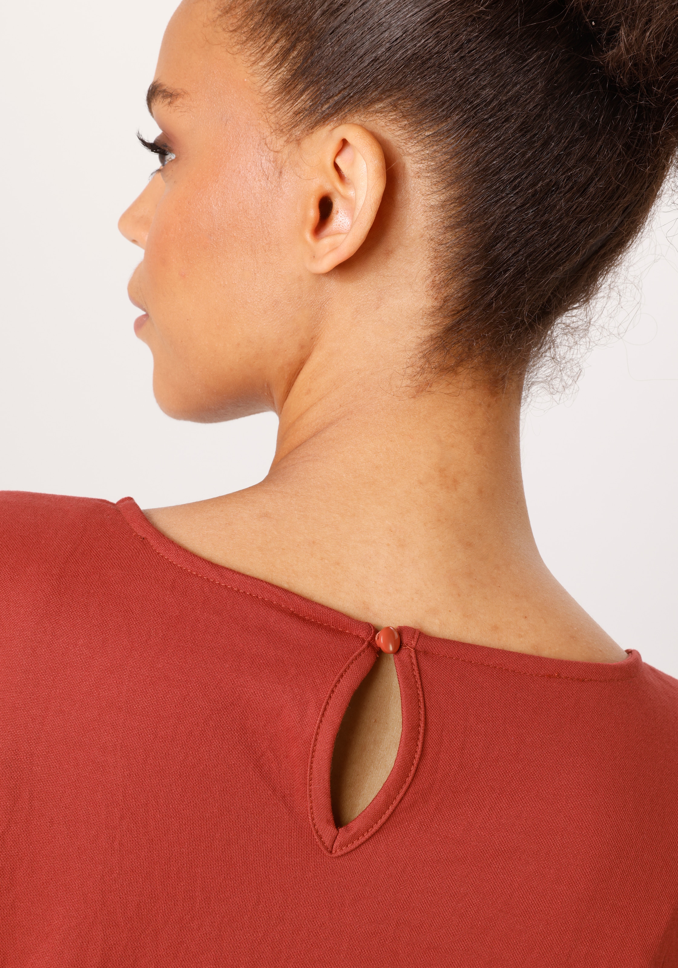 Aniston CASUAL Langarmshirt in weicher Pique-Qualität  NEUE KOLLEKTION