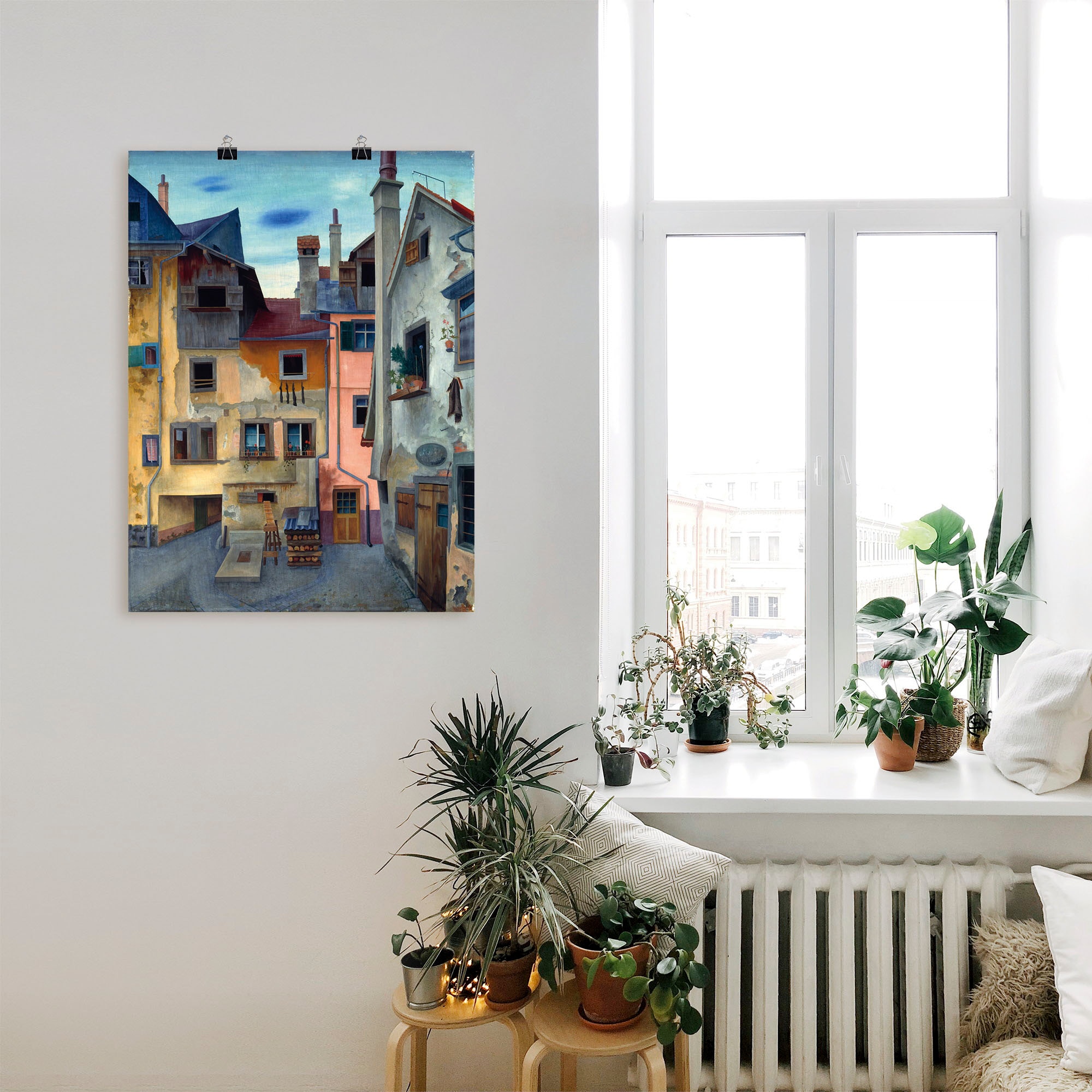 Artland Wandbild »Alte Häuser in Lindau«, Fenster & Türen, (1 St.), als  Alubild, Leinwandbild, Wandaufkleber oder Poster in versch. Größen online  bei OTTO
